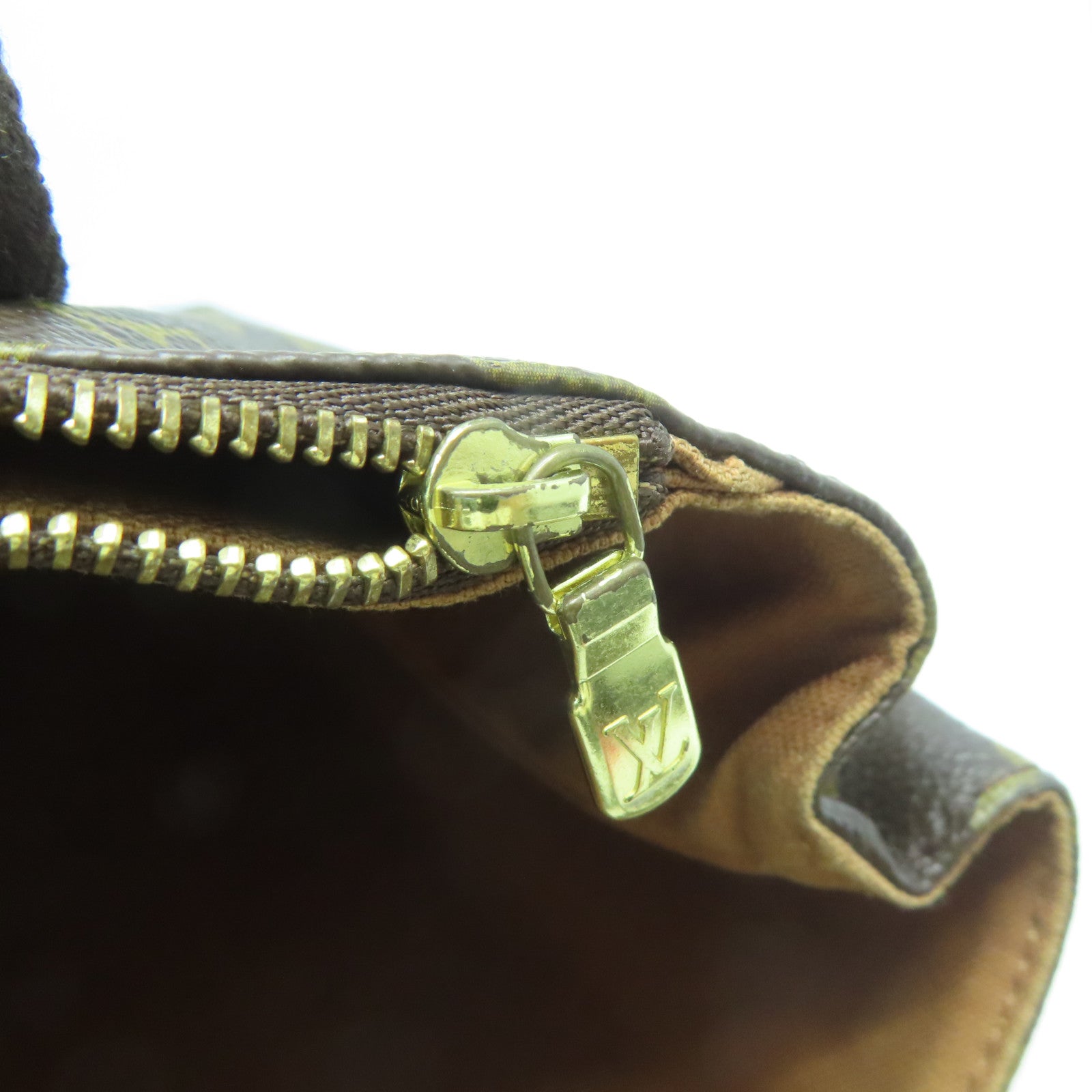LOUIS VUITTON Monogram Beaubourg金扣手挽袋啡色