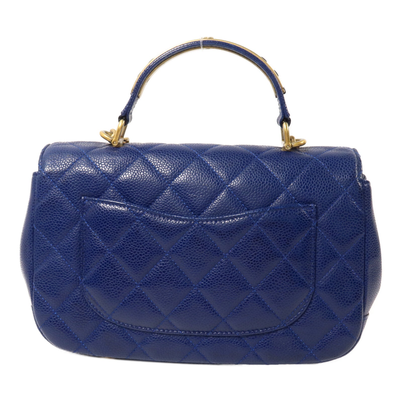 CHANEL 牛皮皮革Carry Around Flap Bag鏈帶手挽肩背兩用袋