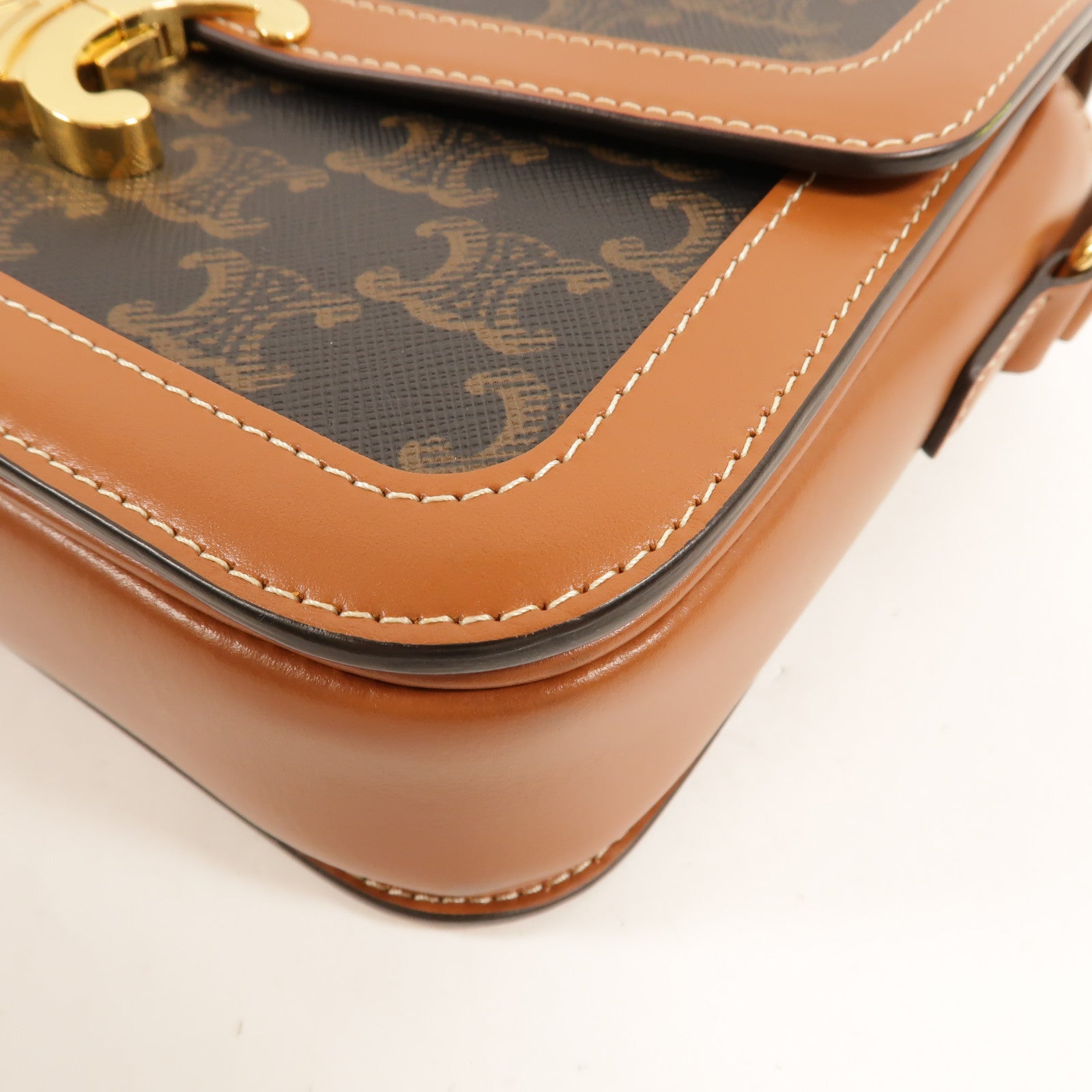 CELINE 塗層帆布Classique Triomphe肩背袋