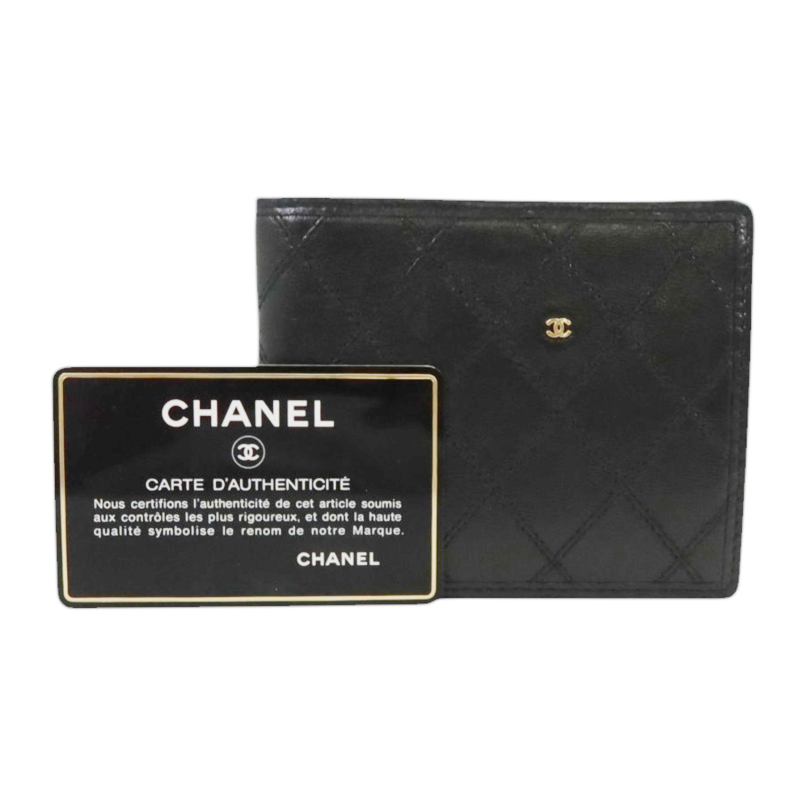 CHANEL 羊皮皮革Vintage Bifold Wallet錢包