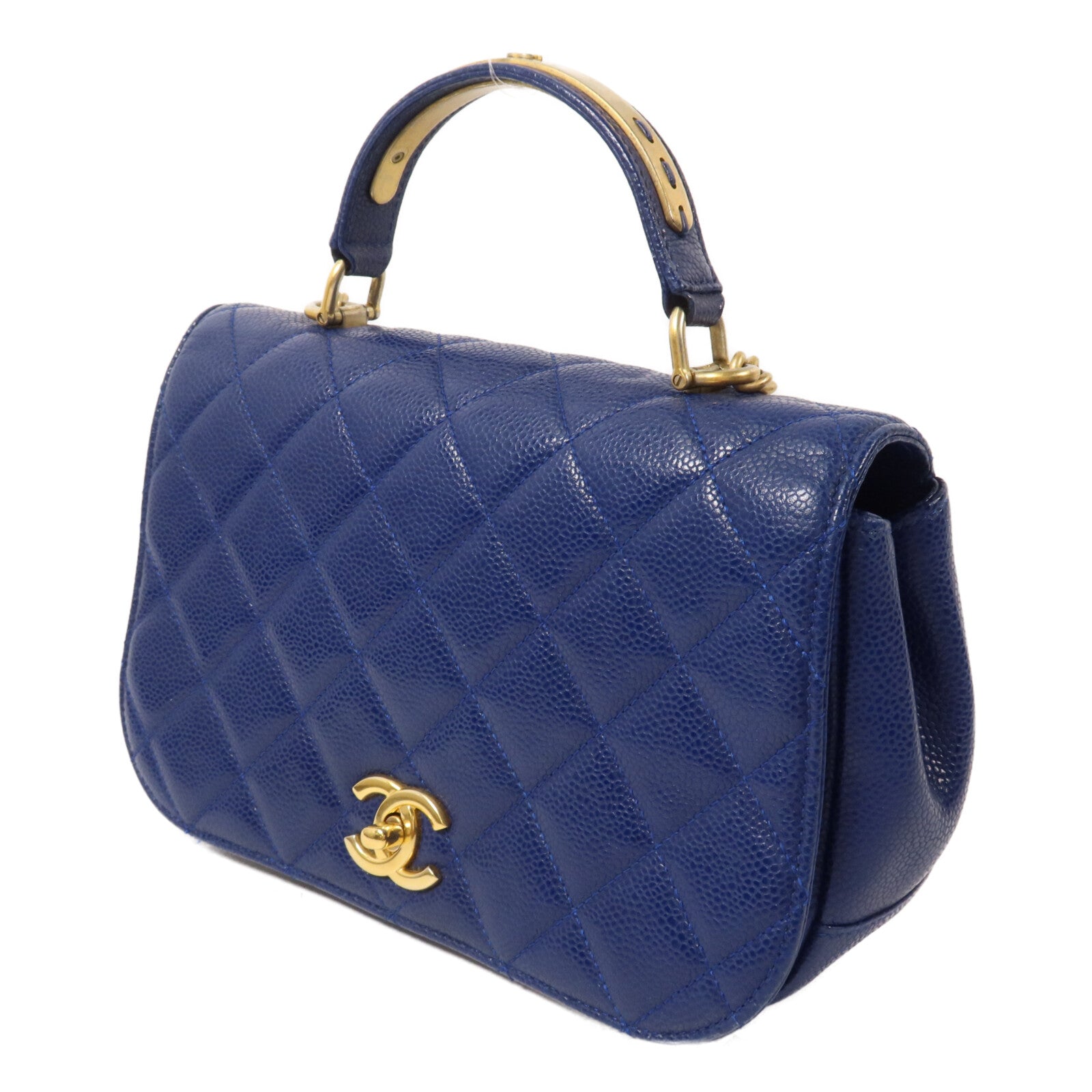 CHANEL 牛皮皮革Carry Around Flap Bag鏈帶手挽肩背兩用袋