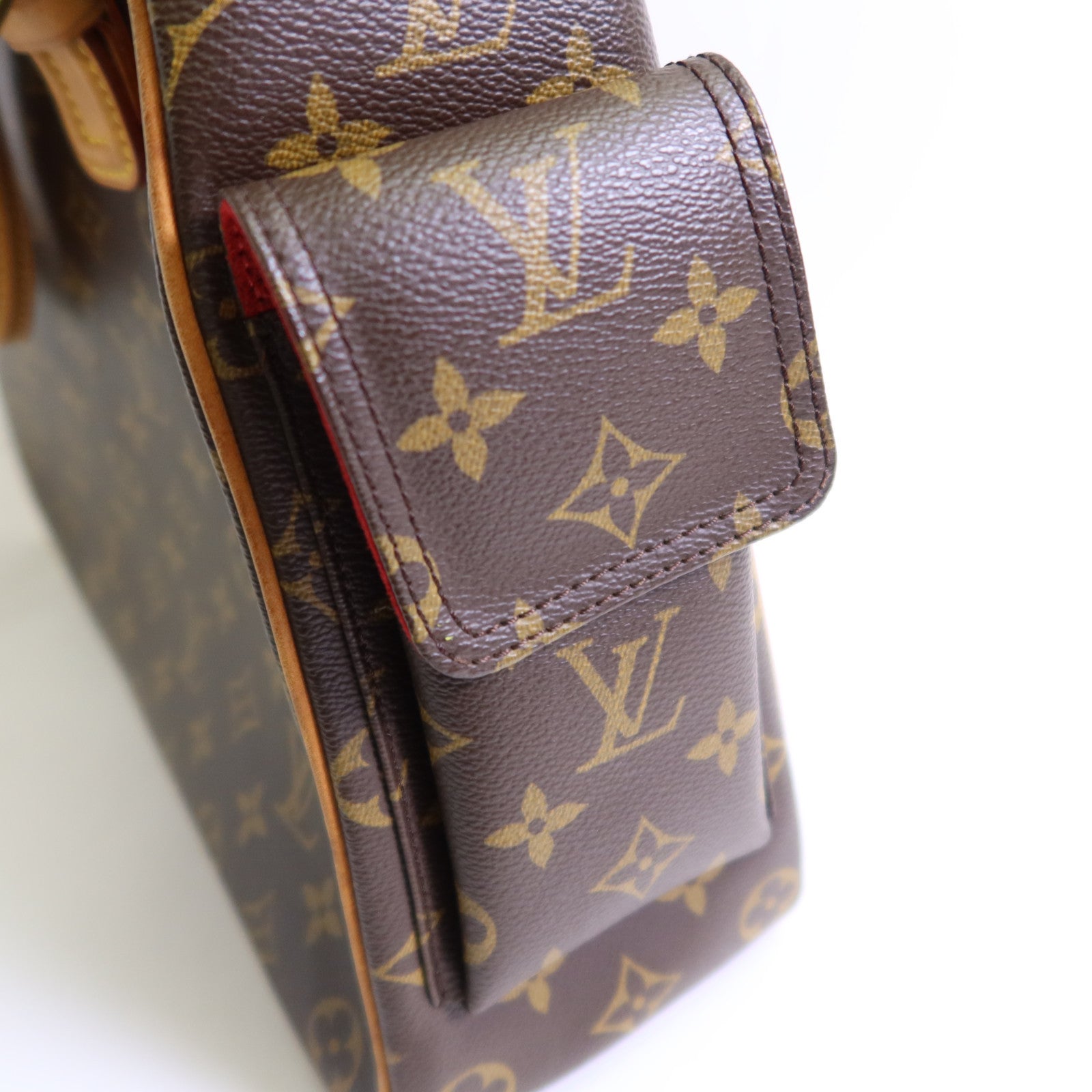 LOUIS VUITTON Monogram Multiple Cite金扣手挽袋