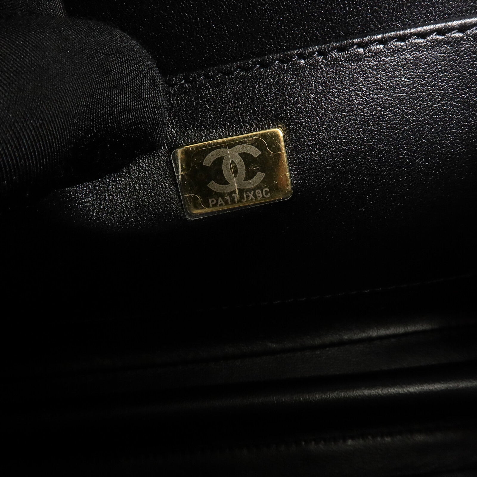 CHANEL 牛皮皮革Vanity Case鏈帶手挽肩背兩用袋