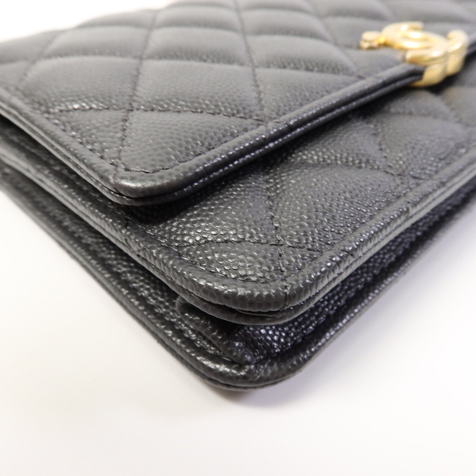 CHANEL 牛皮皮革Wallet On Chain鏈帶肩背袋