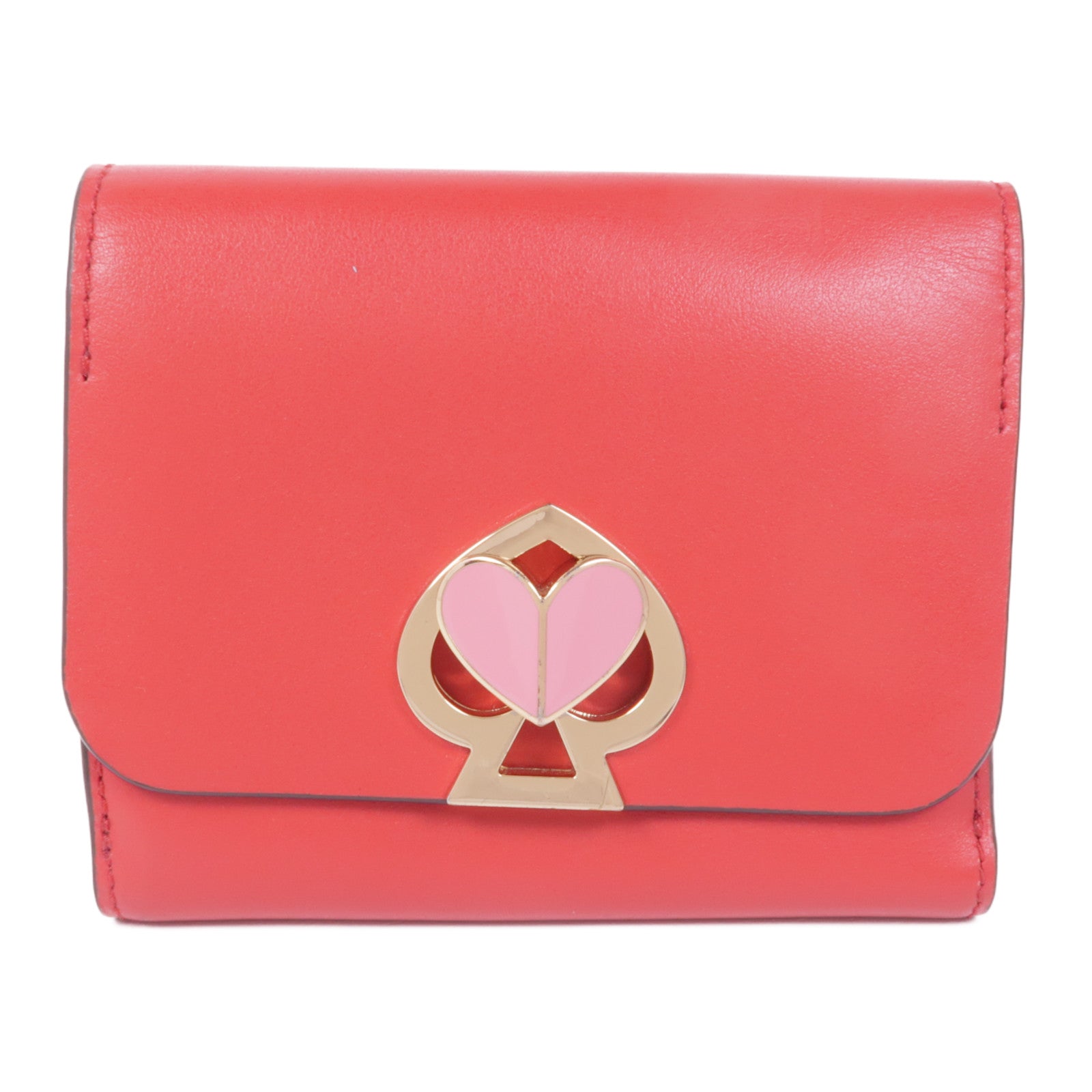 Kate Spade 【激減優惠】牛皮皮革Wallet金扣錢包