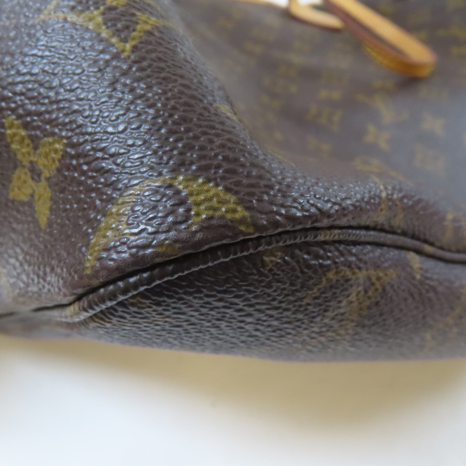 LOUIS VUITTON Monogram Neverfull GM金扣肩背袋啡色