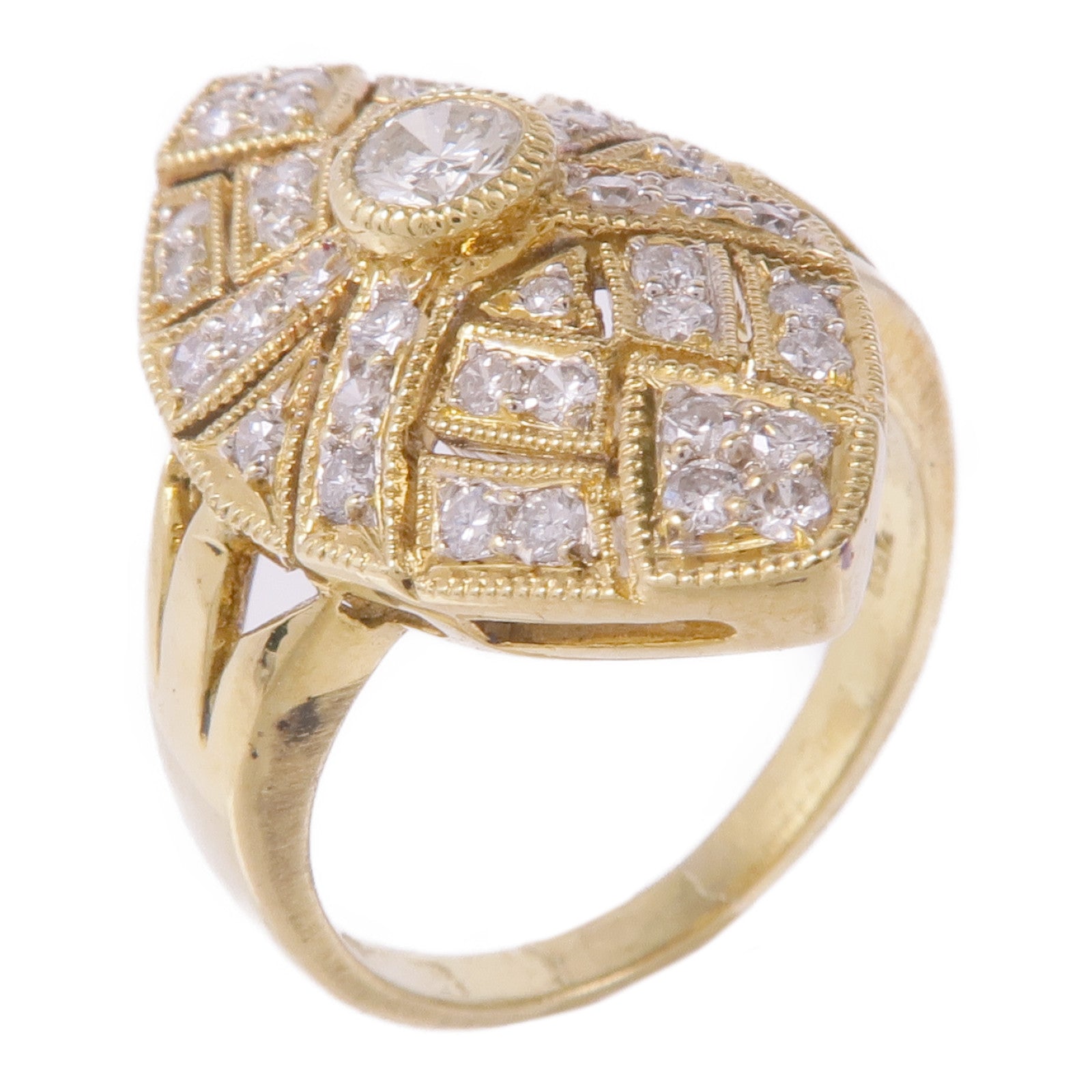 JEWELRY 【激減優惠】18K黃金Diamond Ring鑽石戒指US#5
