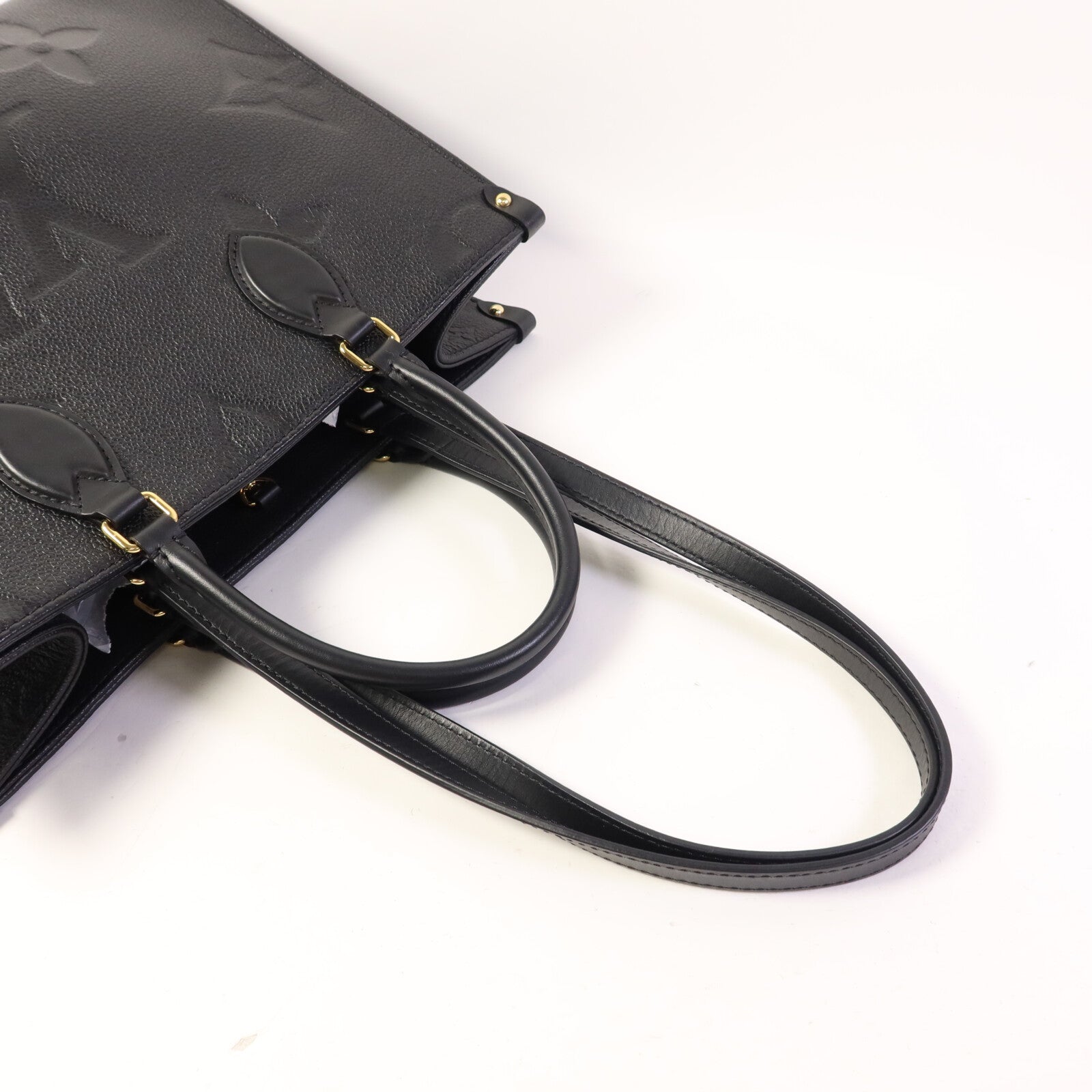 LOUIS VUITTON Monogram Empreinte On The Go MM金扣手挽肩背兩用袋