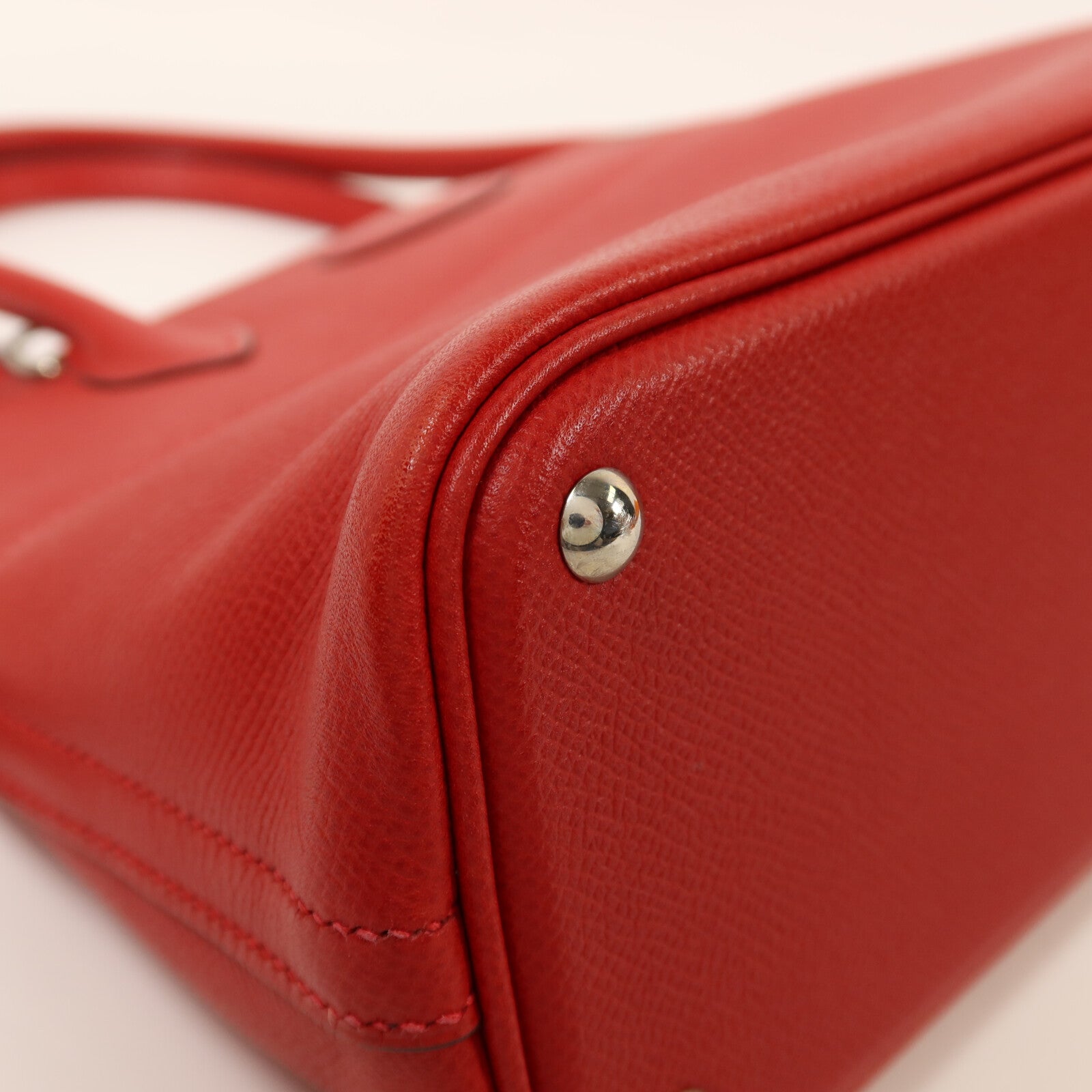 HERMES Epsom皮革Bolide 27銀扣手挽肩背兩用袋Rouge Casaque