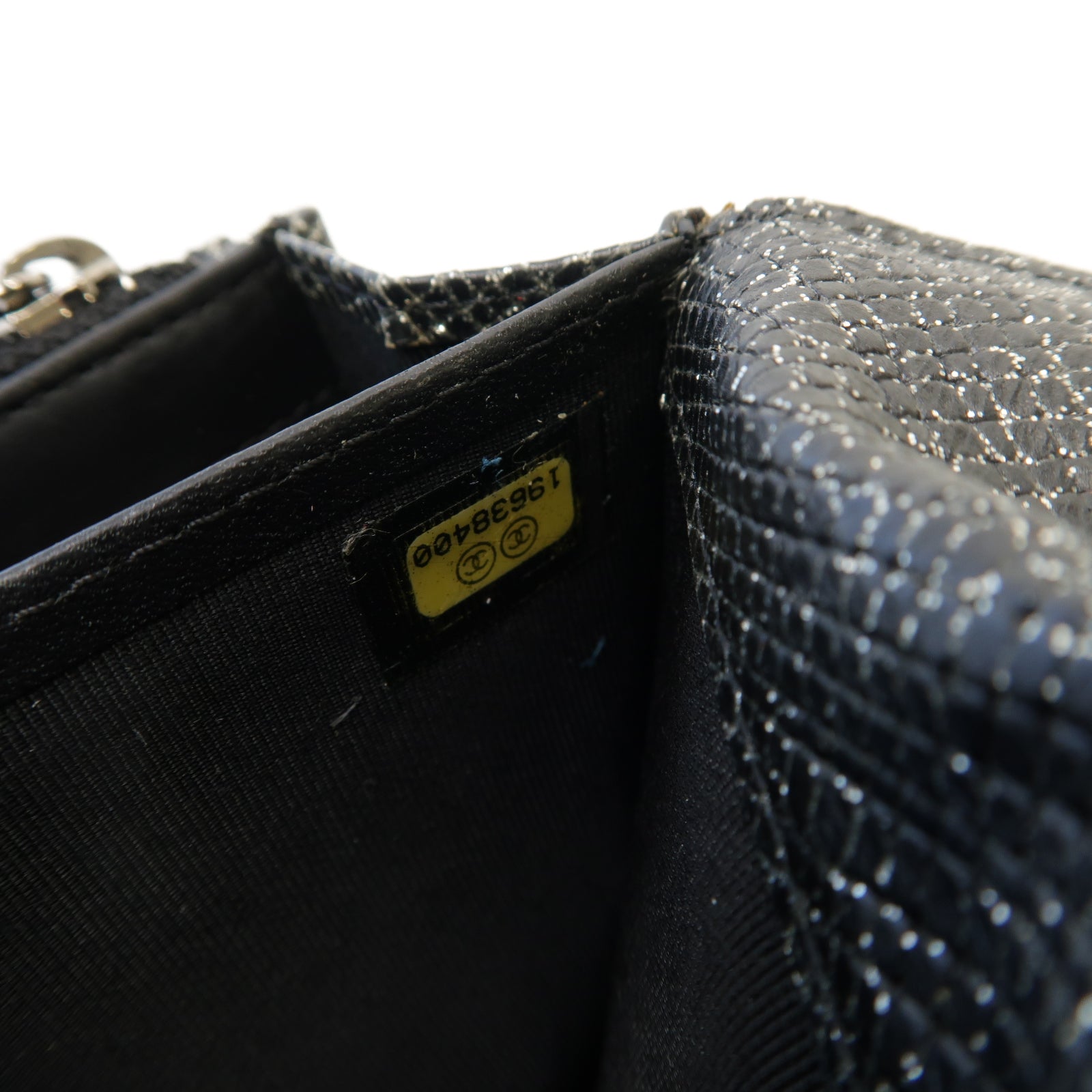CHANEL 【激減優惠】菱格帆布Long Wallet銀扣長錢包銀色