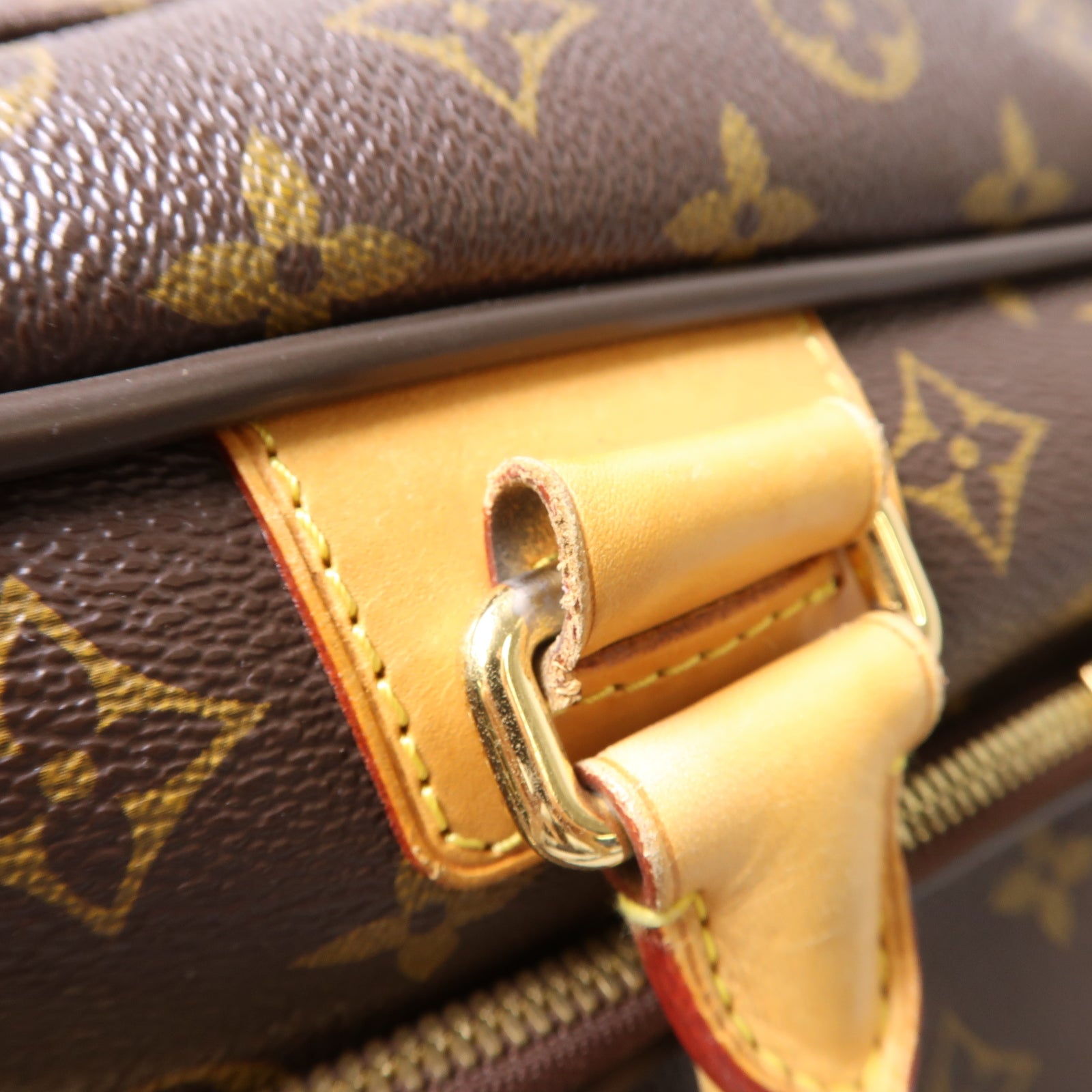 LOUIS VUITTON Monogram Icare金扣手挽肩背兩用袋棕色