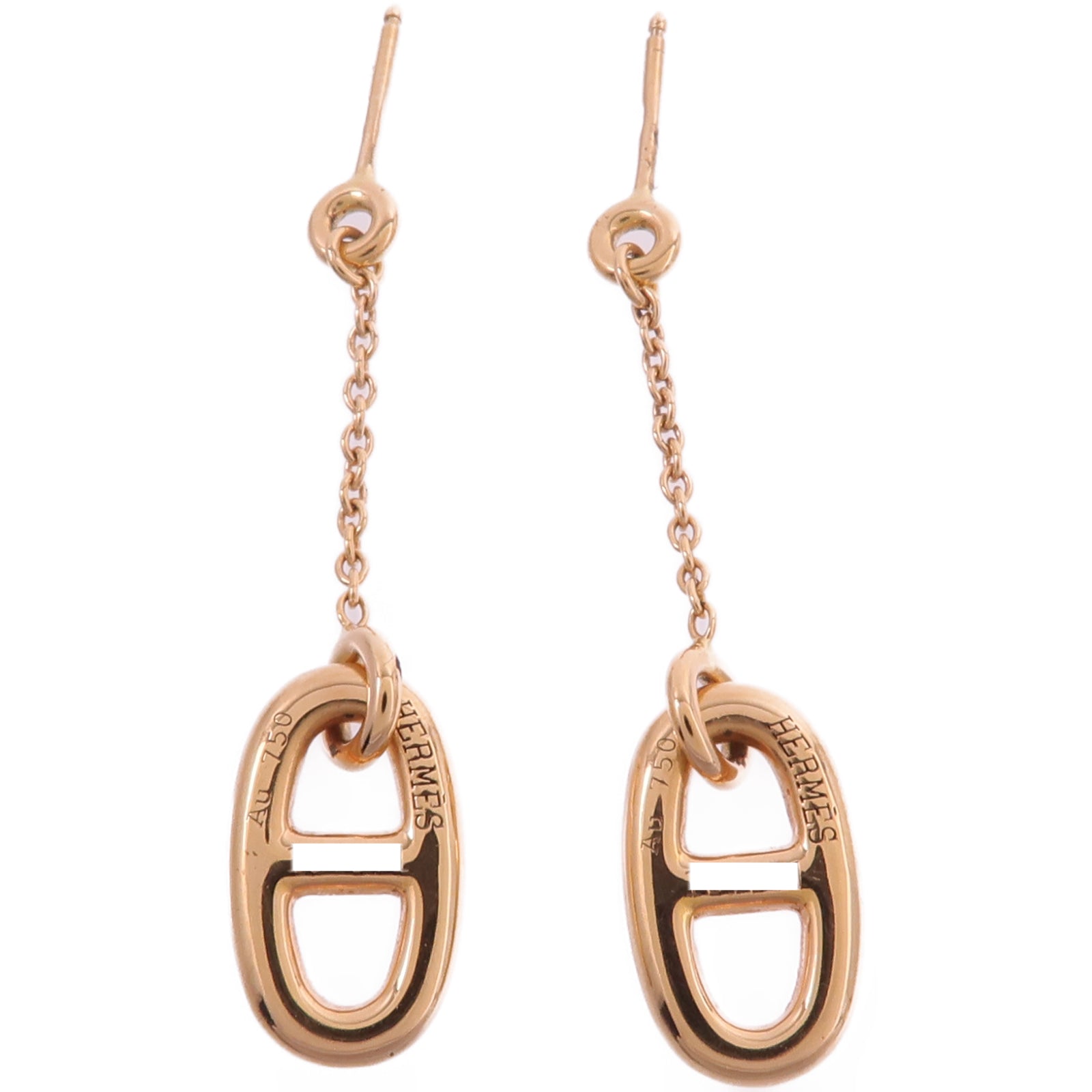HERMES 18K玫瑰金Farandole Earrings耳環