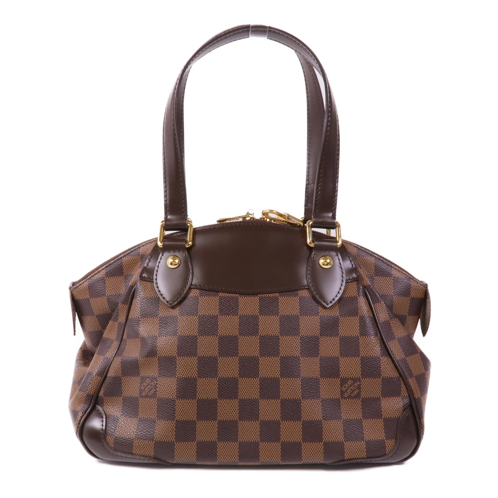 LOUIS VUITTON Damier Verona PM金扣肩背袋