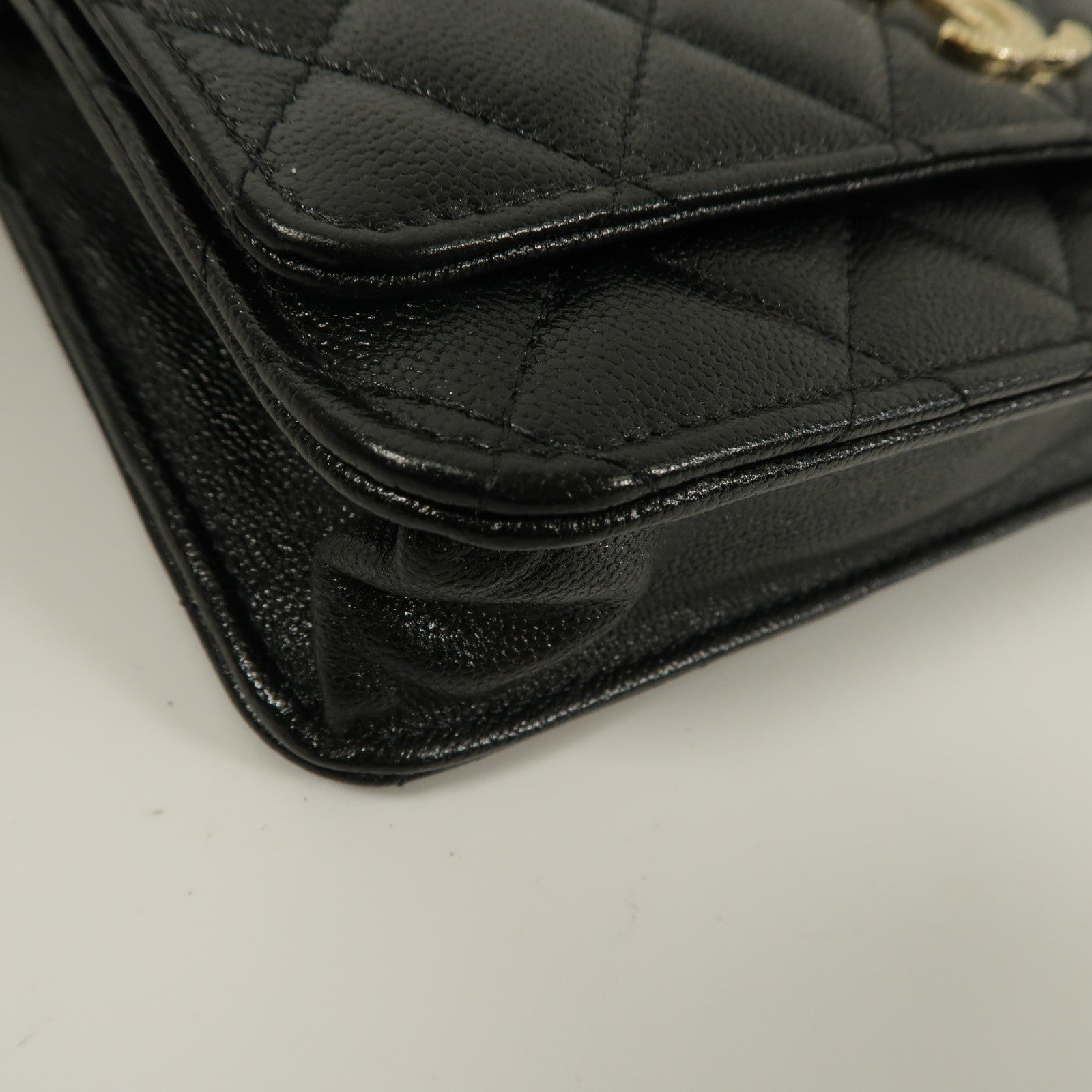 CHANEL 牛皮皮革WOC Wallet On Chain鏈帶肩背袋