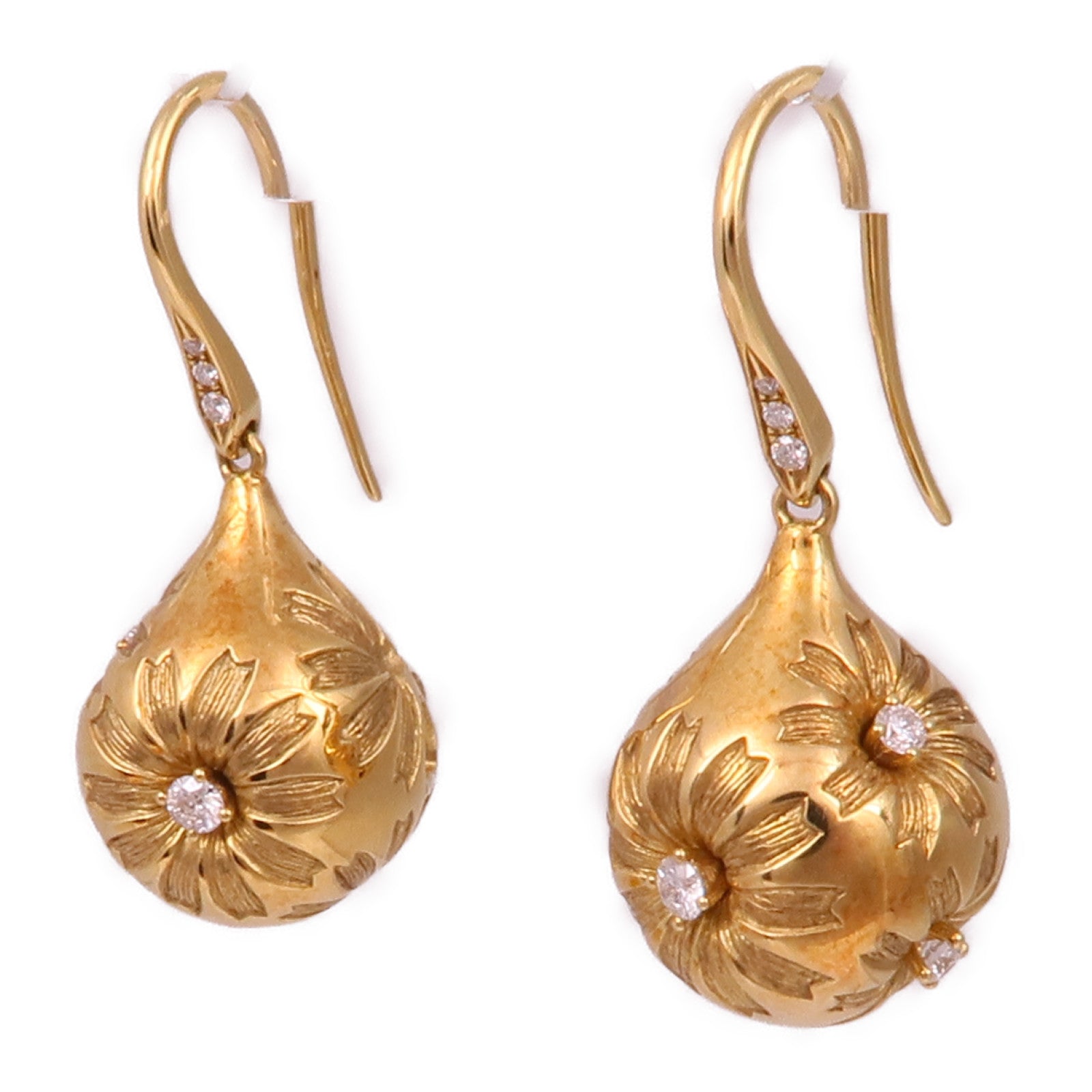 JEWELRY 18K黃金Diamond Earrings鑽石耳環