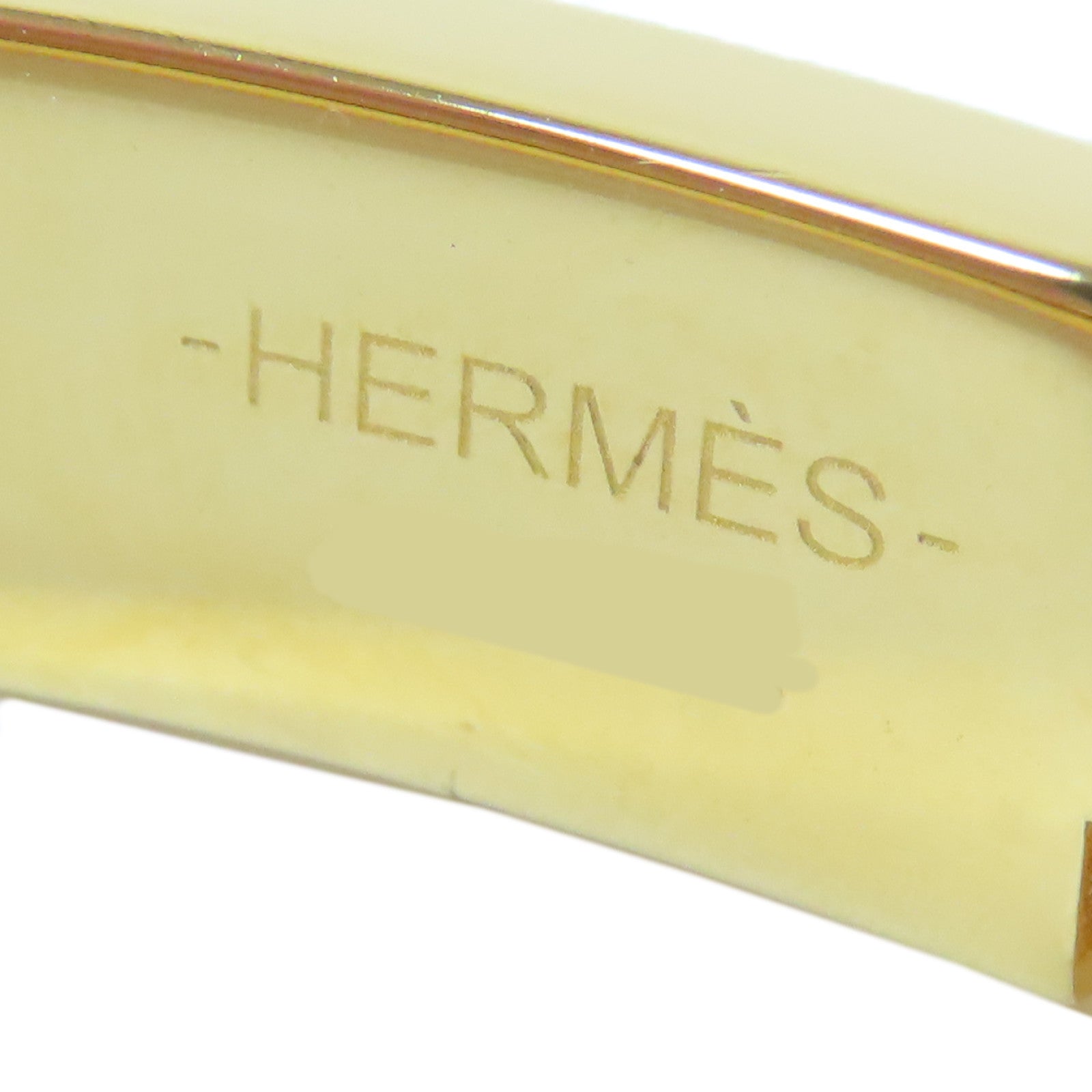 HERMES 【激減優惠】金屬Mini Clic Chaine D'Ancre Bracelet手鐲金色/白色