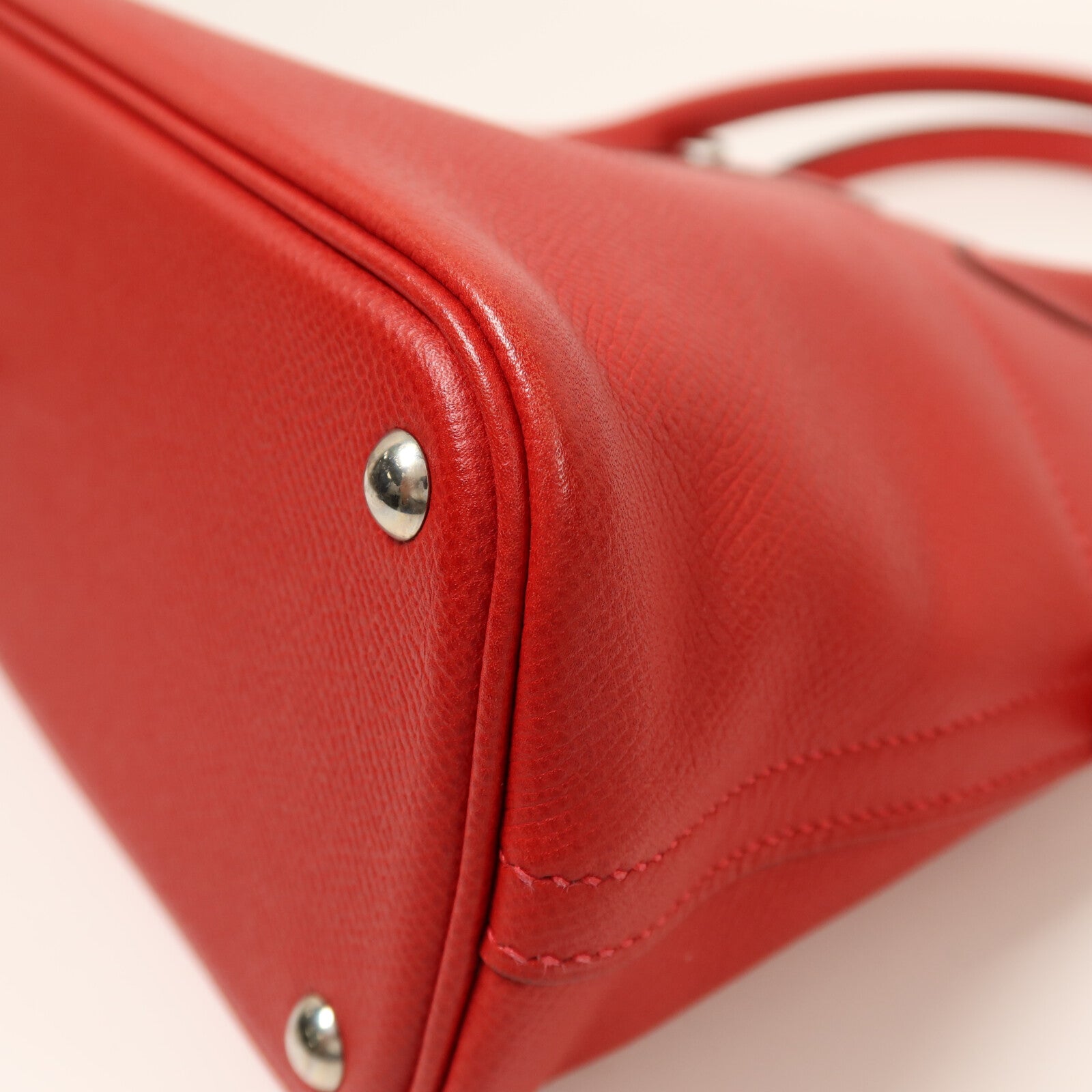 HERMES Epsom皮革Bolide 27銀扣手挽肩背兩用袋Rouge Casaque