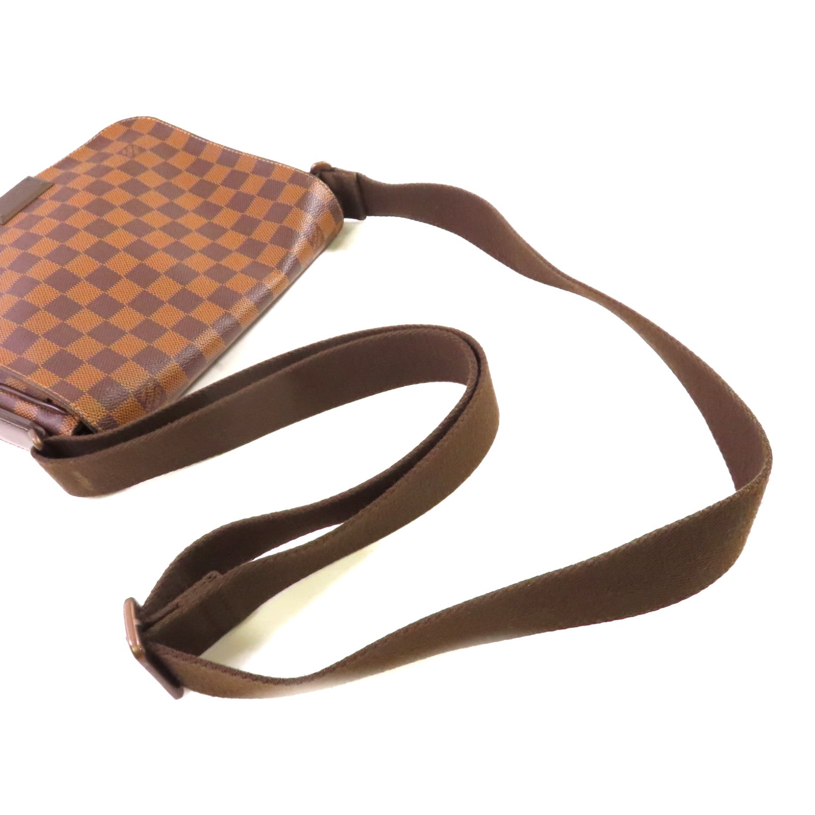 LOUIS VUITTON Damier Ebene Brooklyn MM Shoulder Bag肩背袋啡色