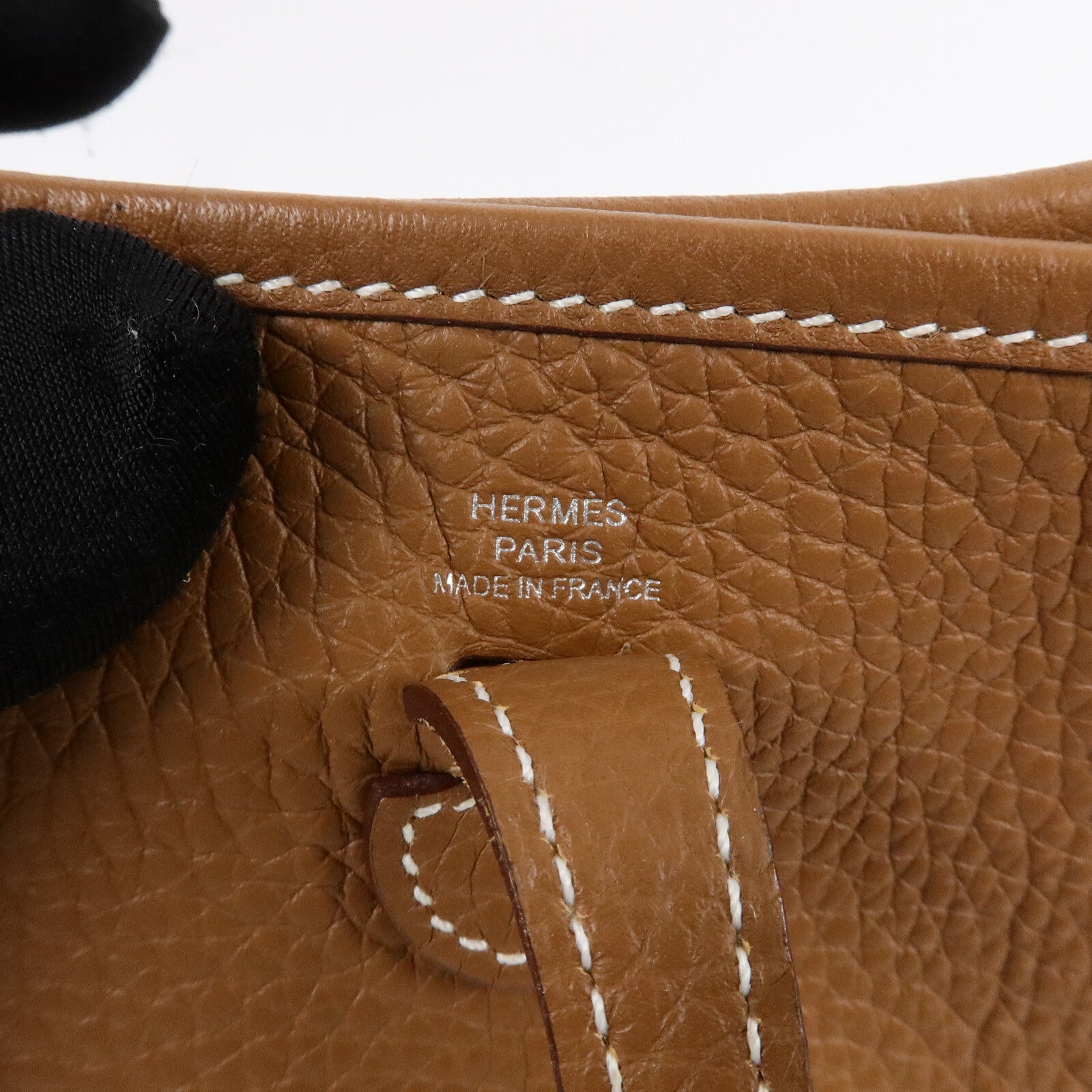 HERMES Clemence皮革Evelyne TPM肩背袋Gold