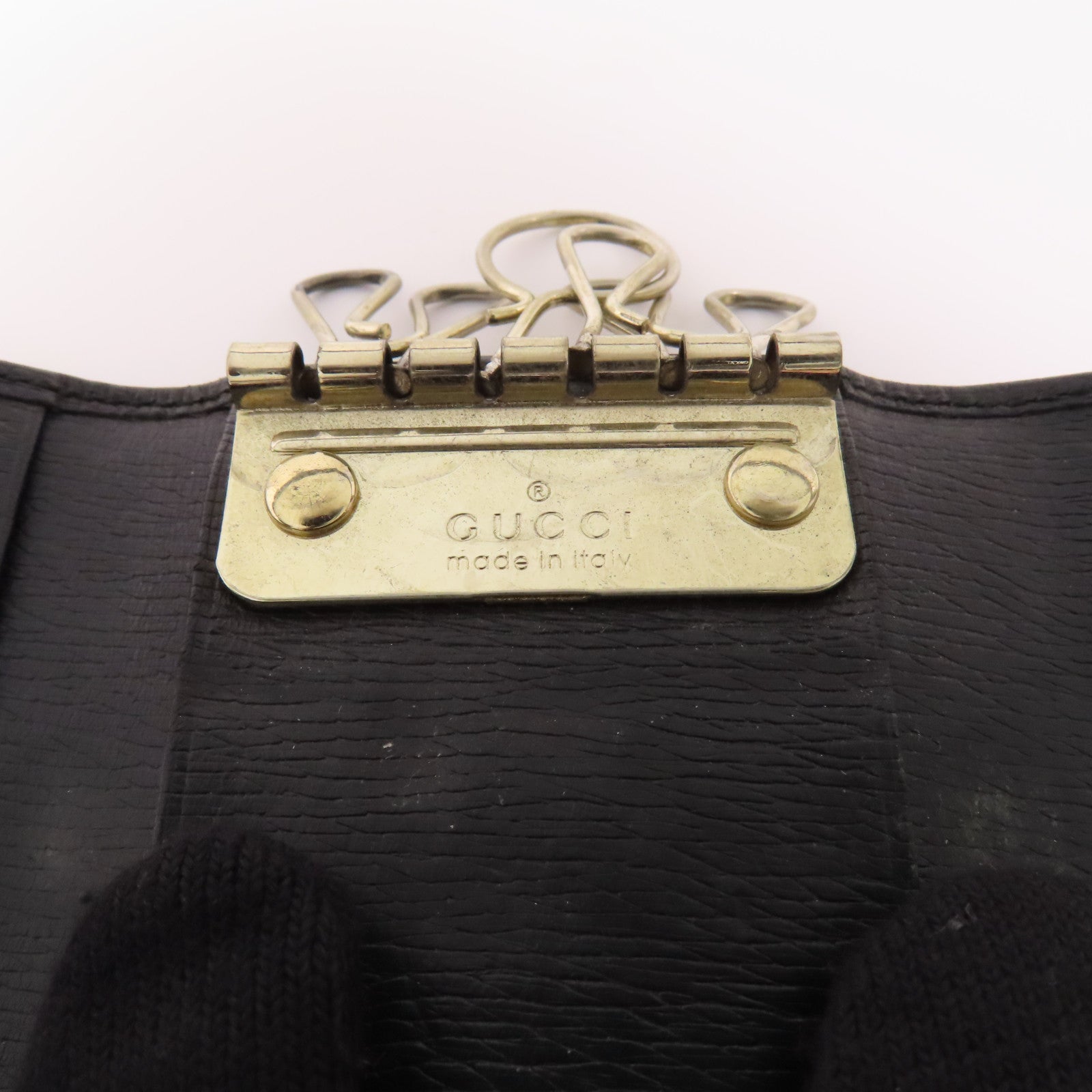 GUCCI 牛皮皮革Key Case金扣鎖匙包