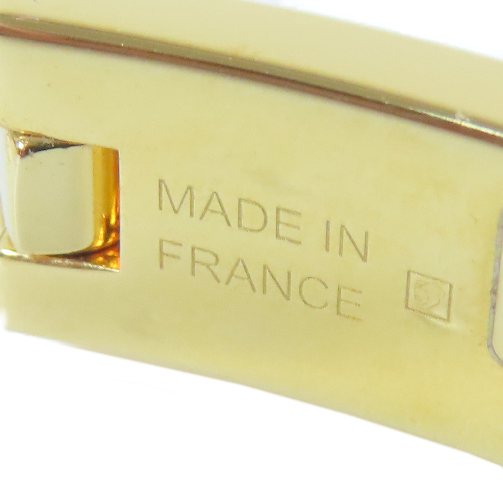 HERMES 【激減優惠】金屬Mini Clic Chaine D'Ancre Bracelet手鐲金色/白色