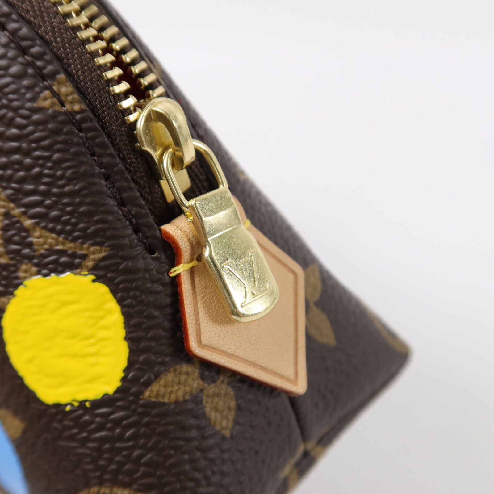 LOUIS VUITTON Monogram LV X Yayoi Kusama Cosmetic Pouch PM配件袋
