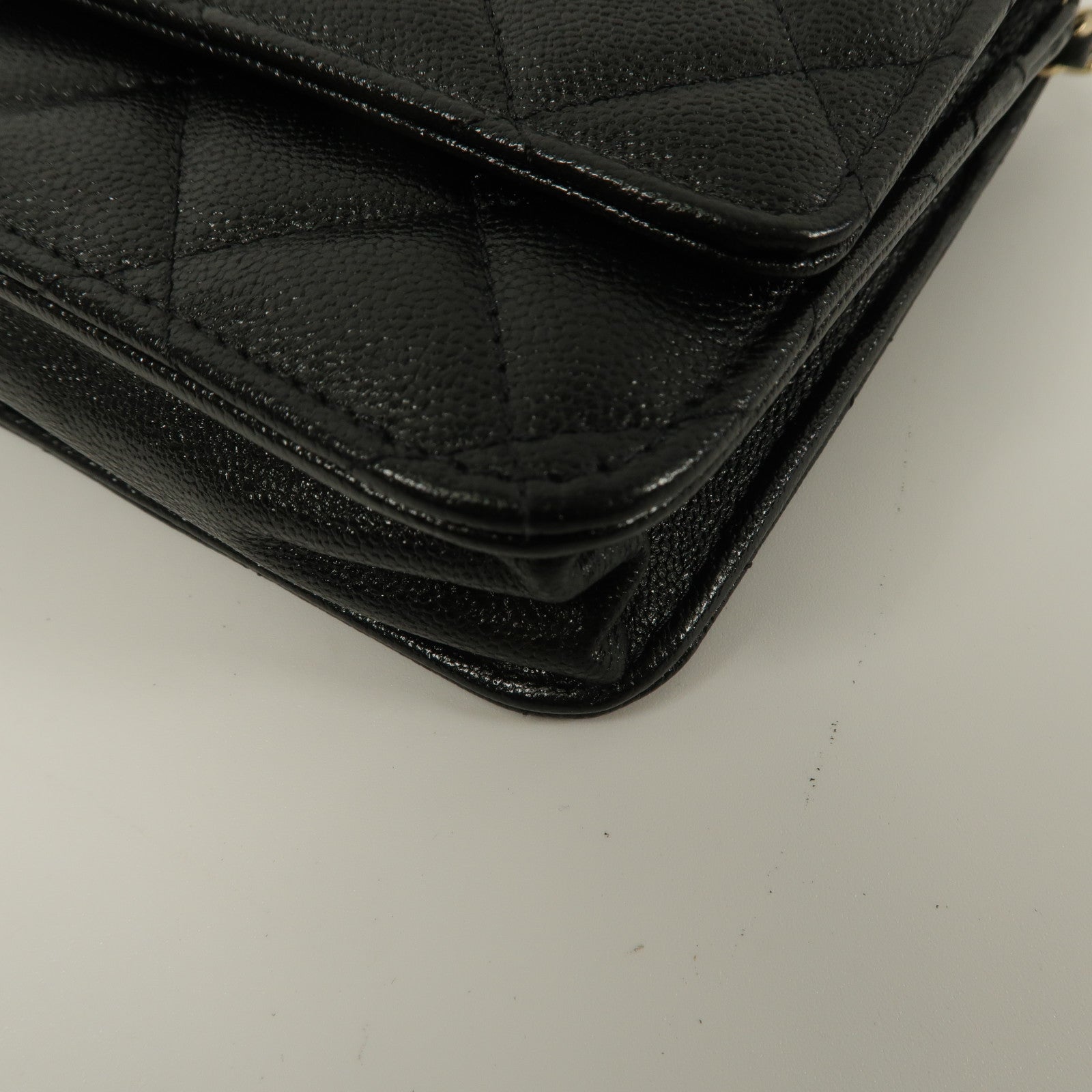 CHANEL 牛皮皮革WOC Wallet On Chain鏈帶肩背袋