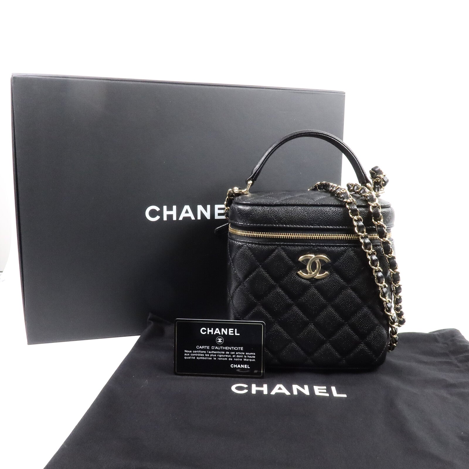 CHANEL 牛皮皮革Vanity Case