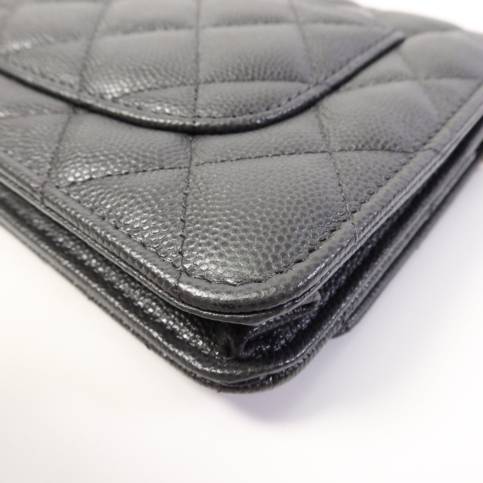 CHANEL 牛皮皮革Wallet On Chain鏈帶肩背袋