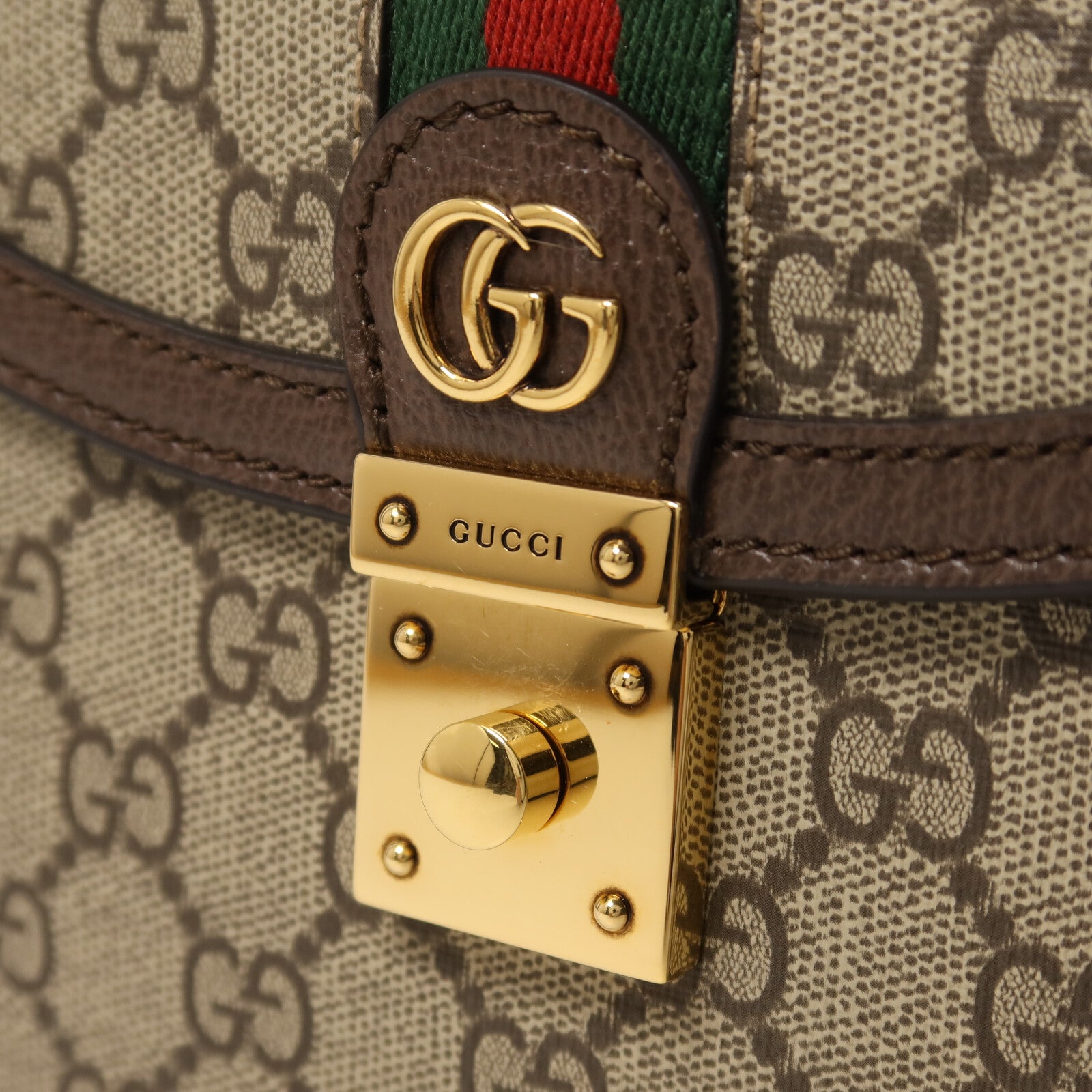 GUCCI 塗層帆布Top Handle手挽肩背兩用袋