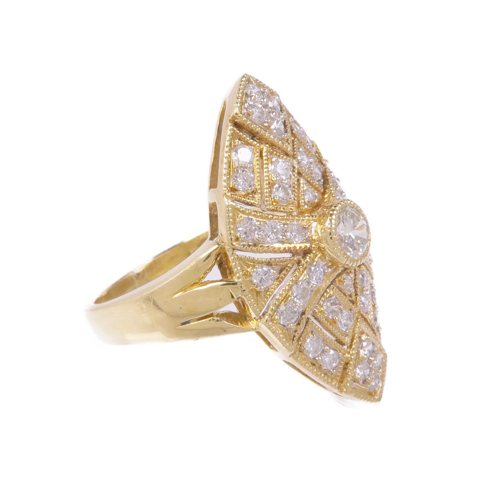JEWELRY 【激減優惠】18K黃金Diamond Ring鑽石戒指US#5