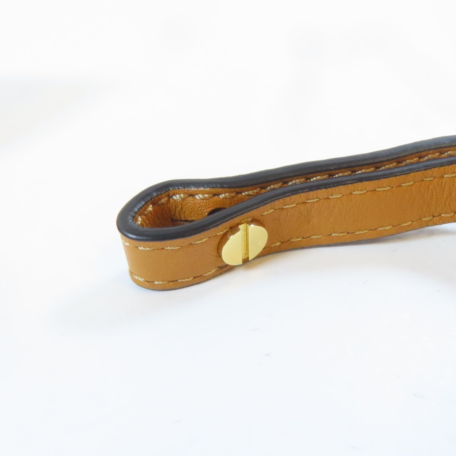LOEWE 牛皮皮革Flamenco金扣肩背袋啡色