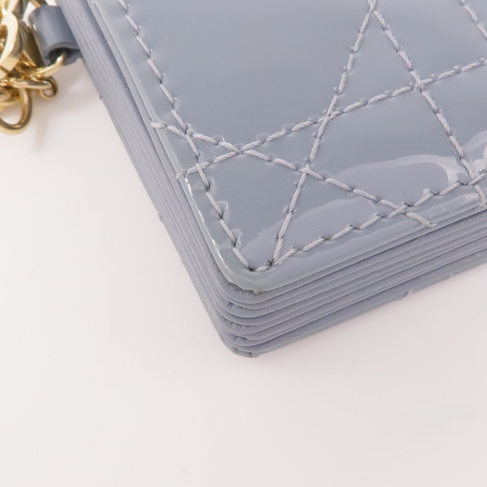 Dior 漆皮皮革Card Case金扣卡片套