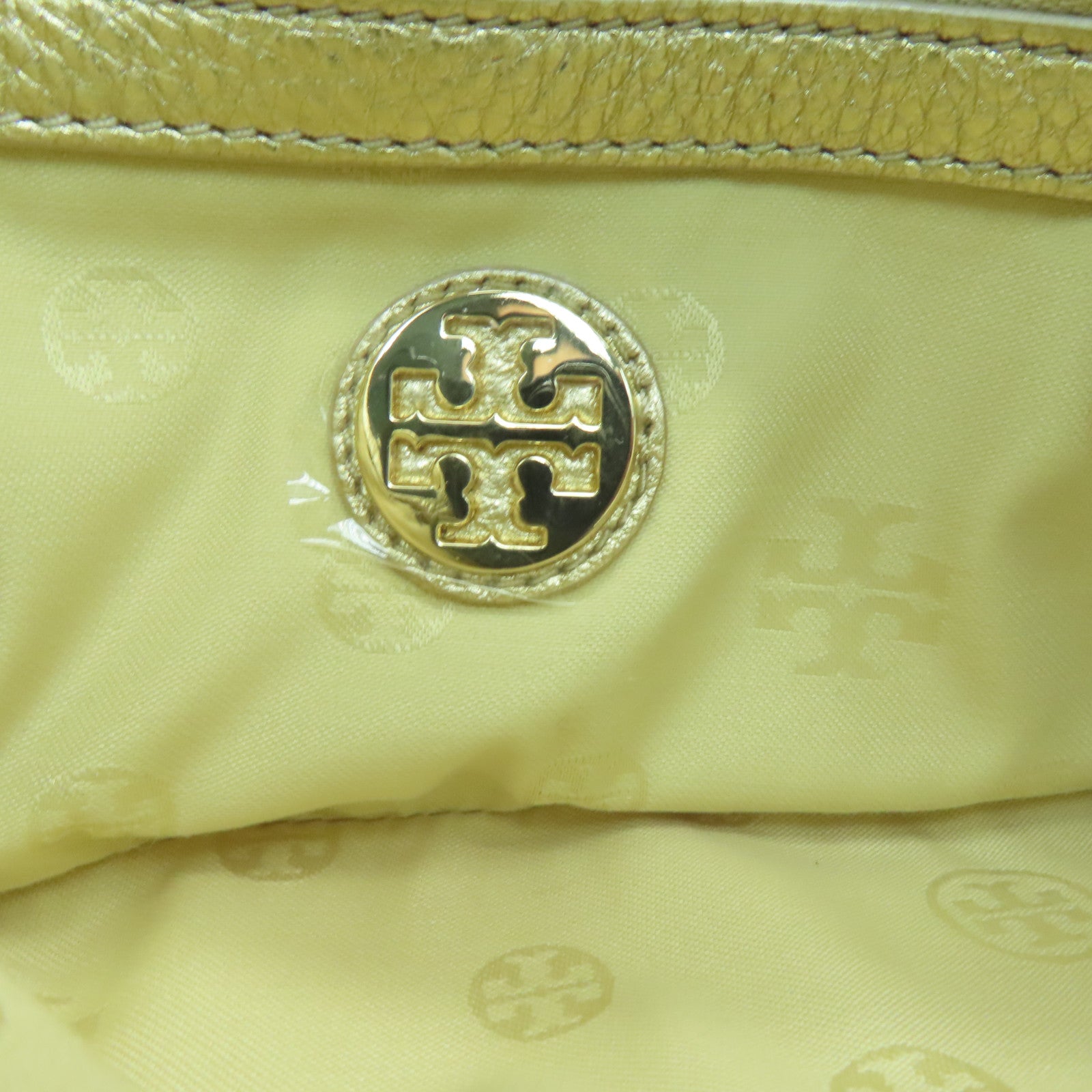 Tory Burch 牛皮皮革Shoulder Bag金扣肩背袋金色