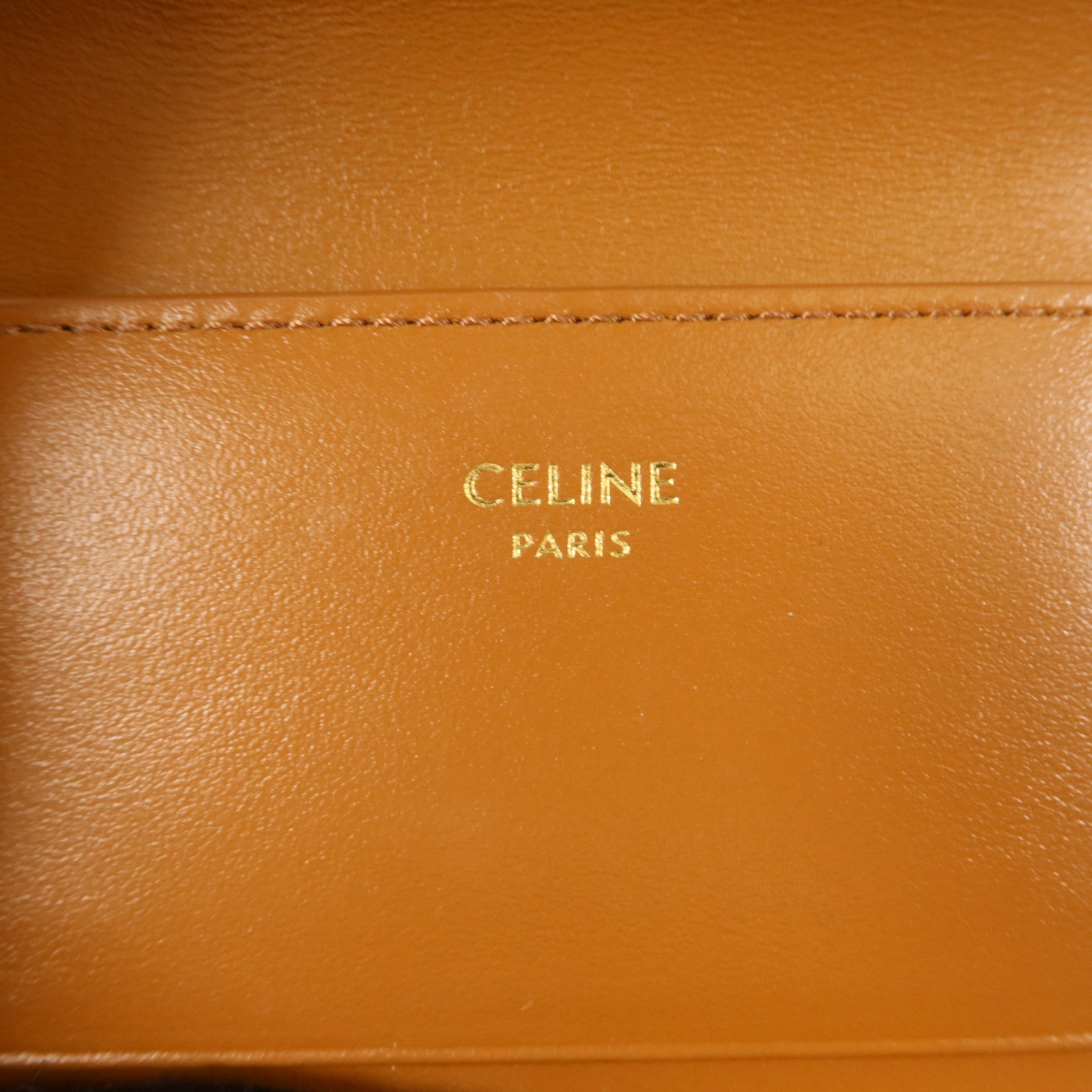 CELINE 塗層帆布Compact Wallet With Coin Triomphe錢包