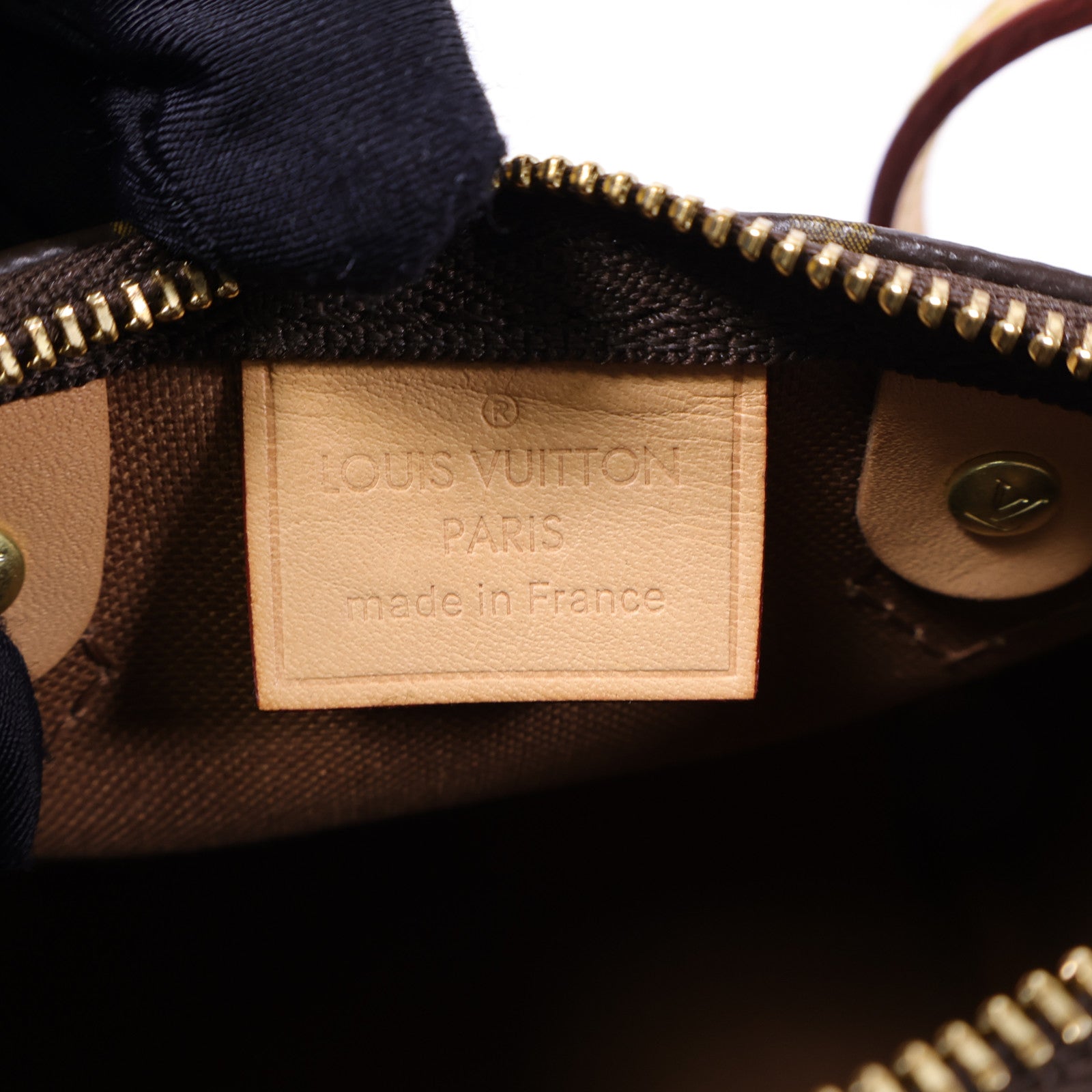 LOUIS VUITTON Monogram Nano Speedy金扣手挽肩背兩用袋棕色