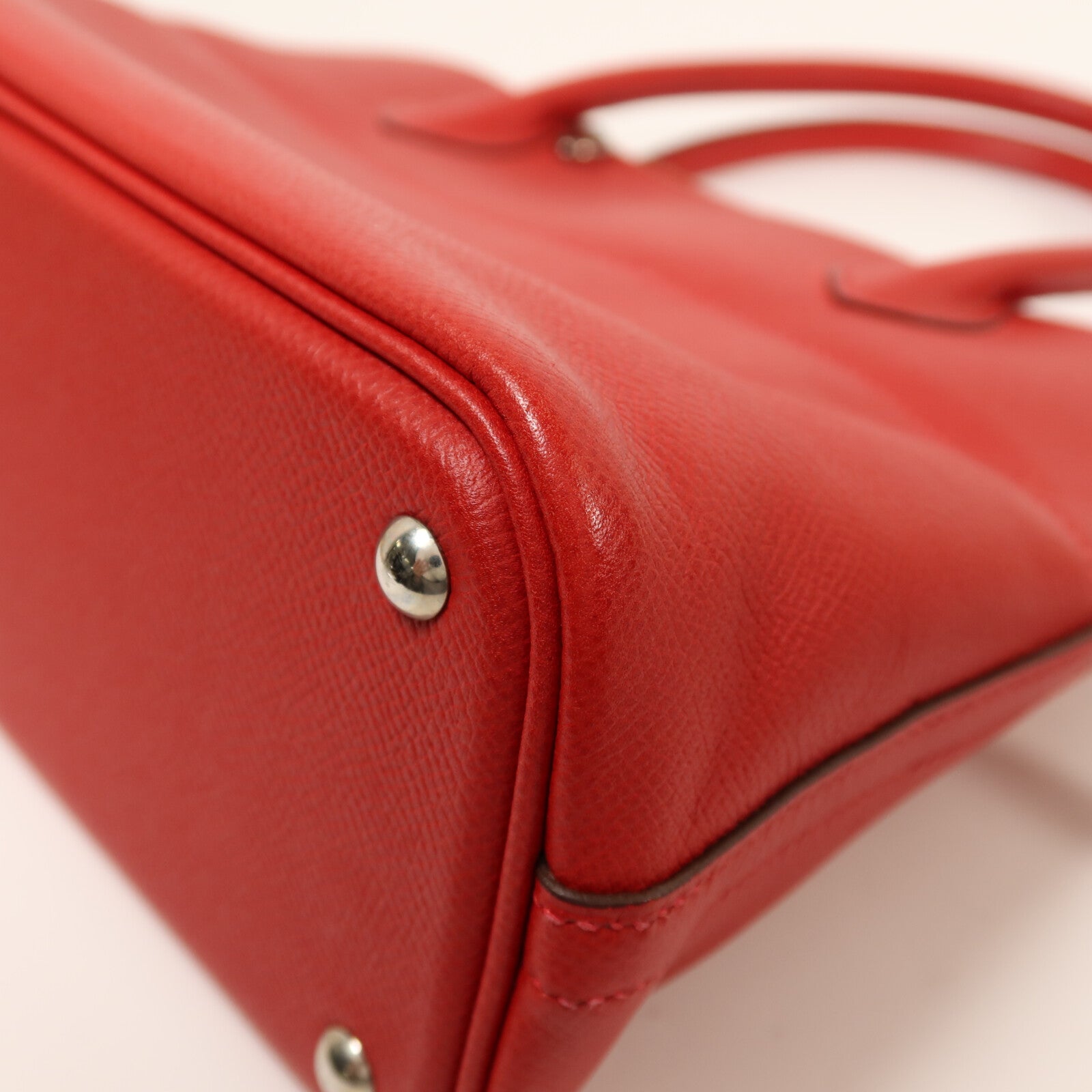 HERMES Epsom皮革Bolide 27銀扣手挽肩背兩用袋Rouge Casaque