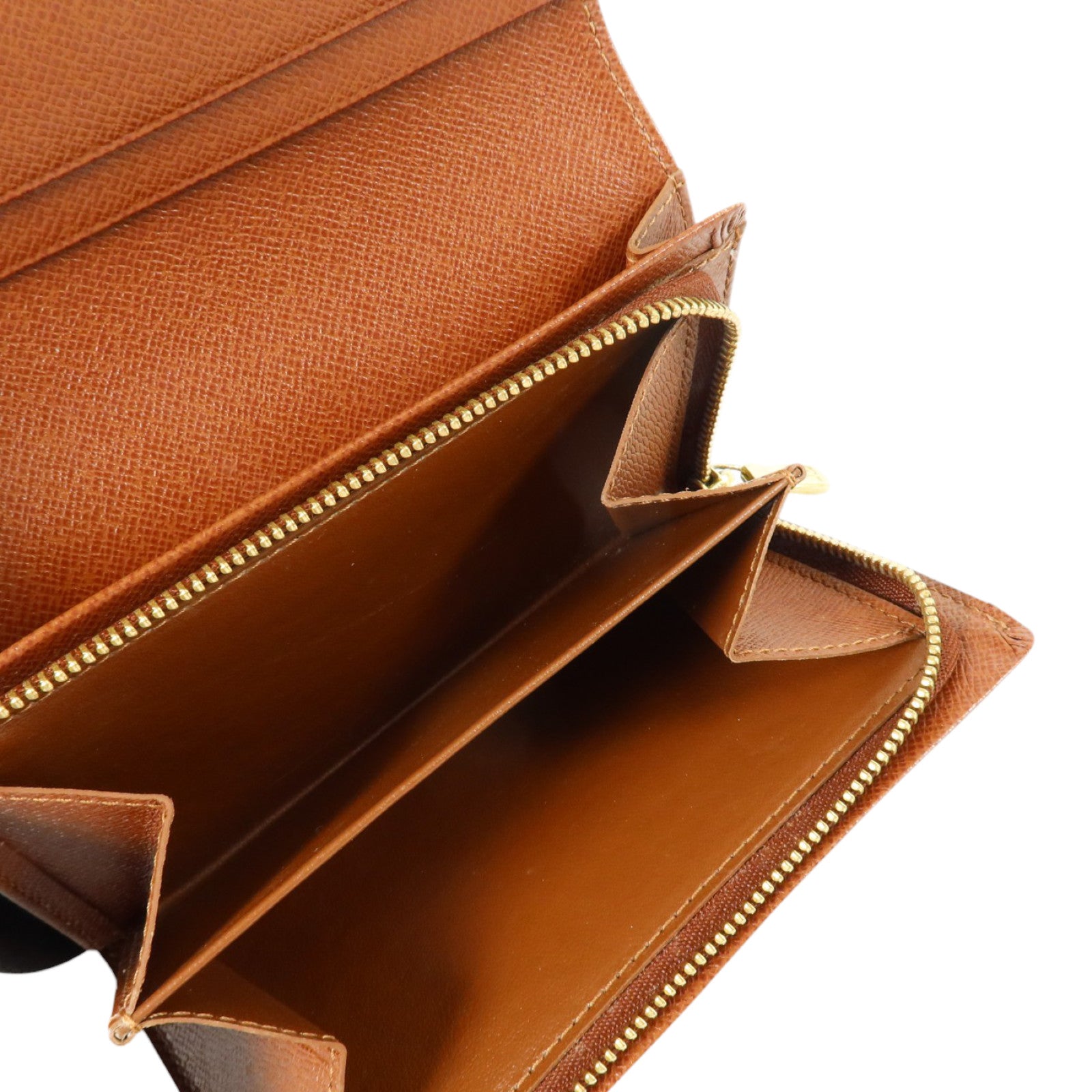 LOUIS VUITTON Monogram Porte Monnaie Billets Tresor金扣長錢包