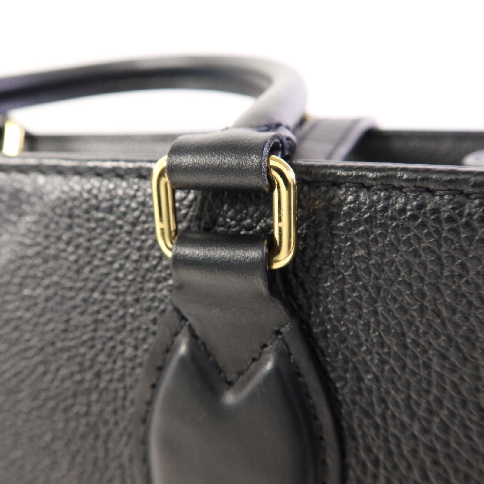 LOUIS VUITTON Monogram Empreinte On The Go MM金扣手挽肩背兩用袋