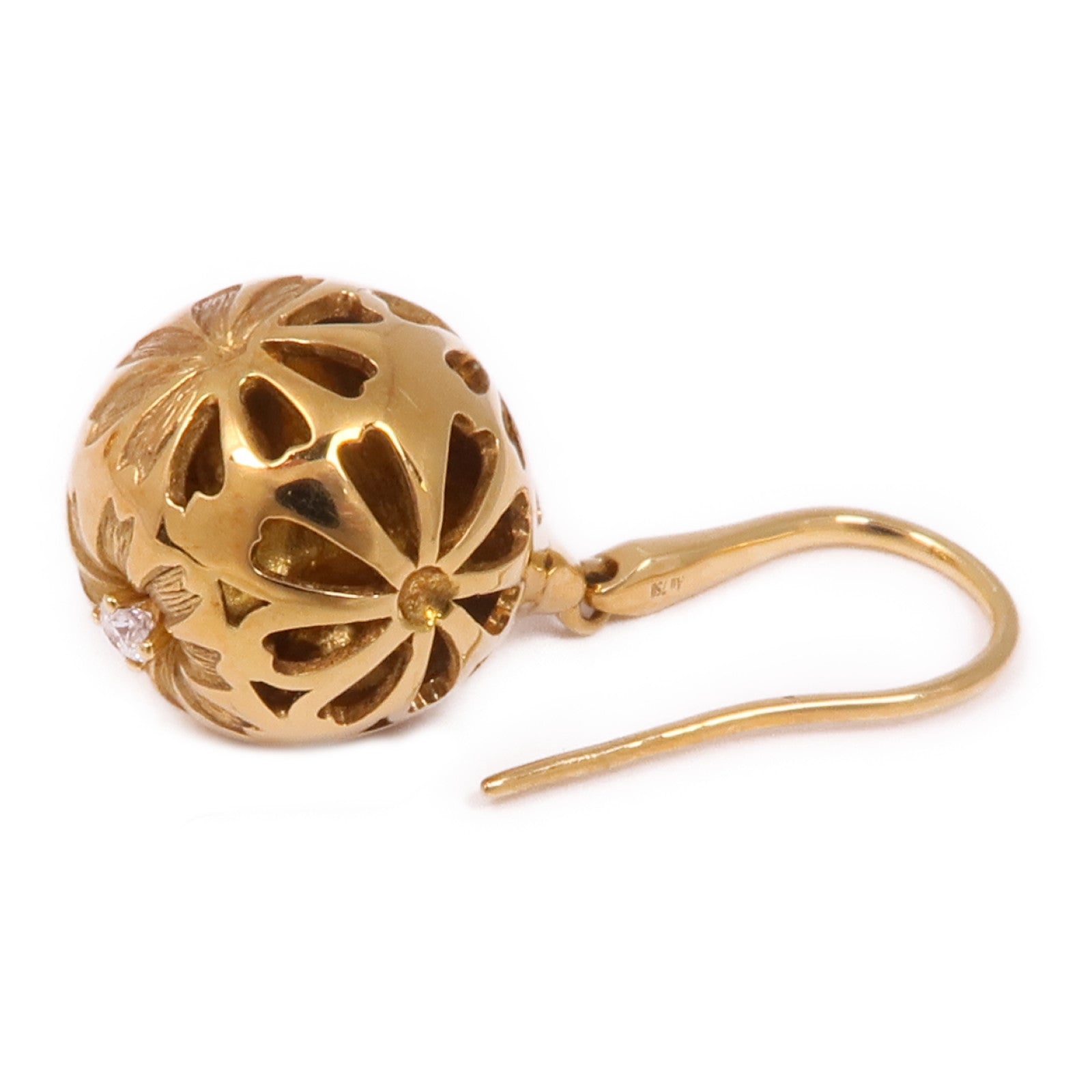 JEWELRY 18K黃金Diamond Earrings鑽石耳環