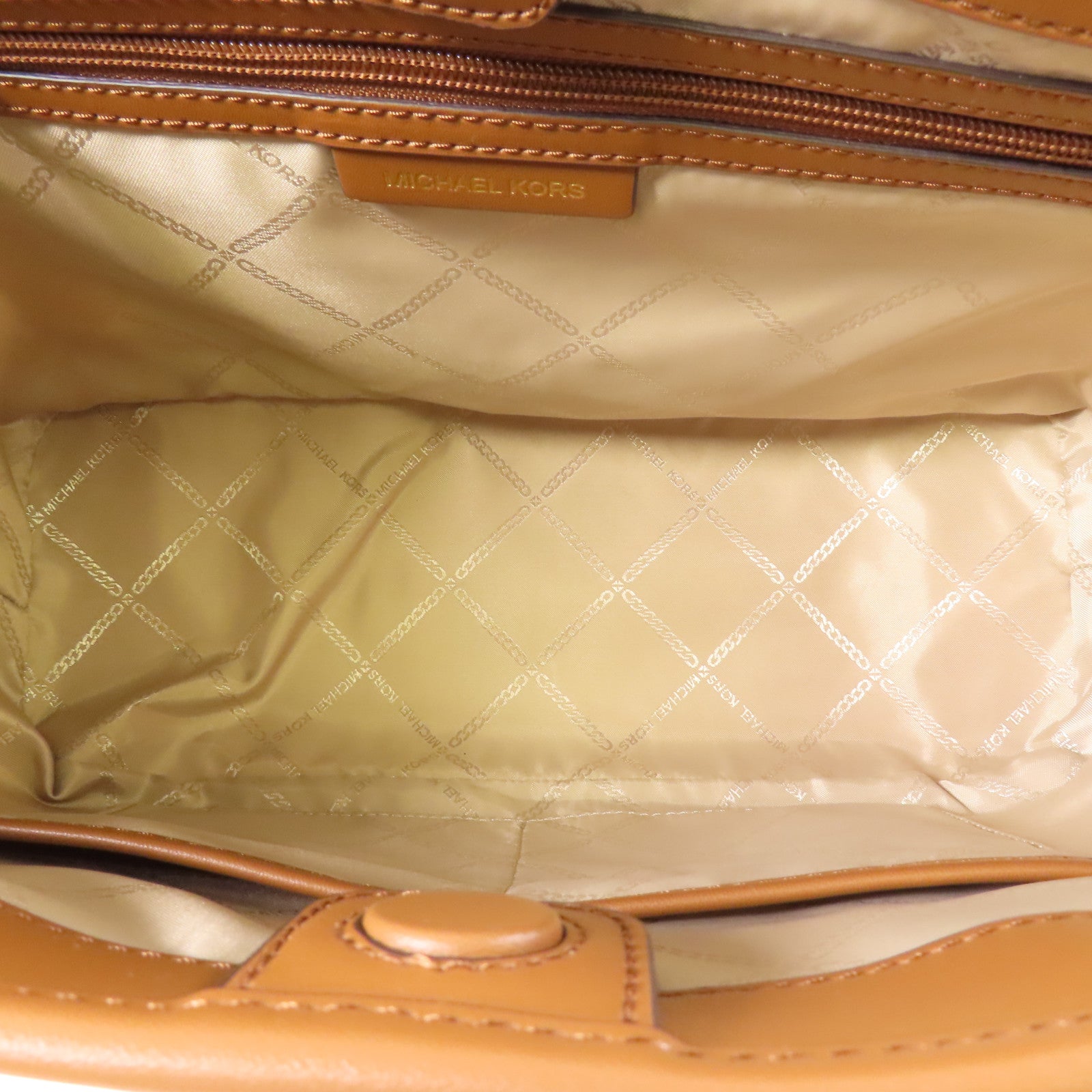 Michael Kors 塗層帆布2 Way Shoulder Bag金扣手挽肩背兩用袋