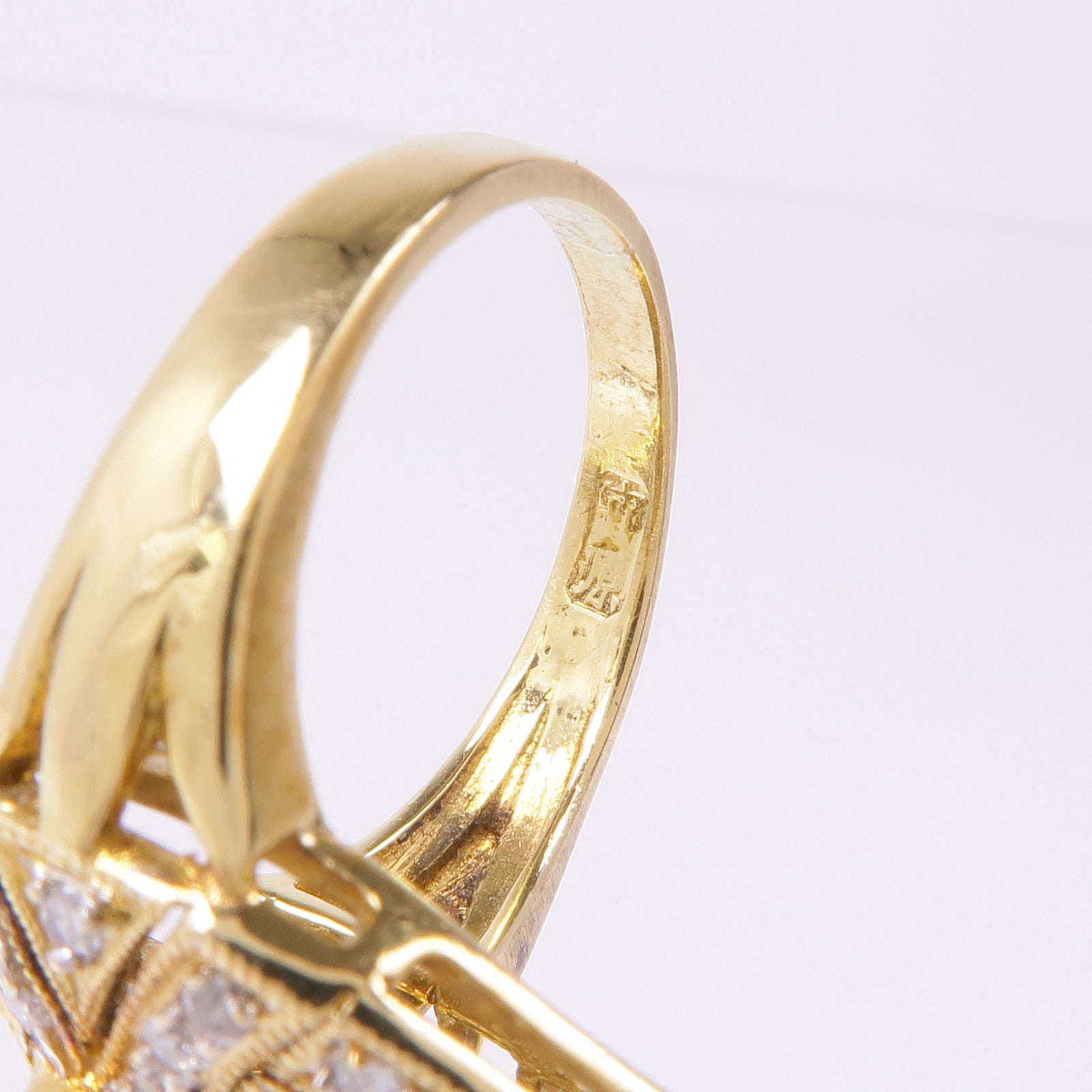JEWELRY 【激減優惠】18K黃金Diamond Ring鑽石戒指US#5