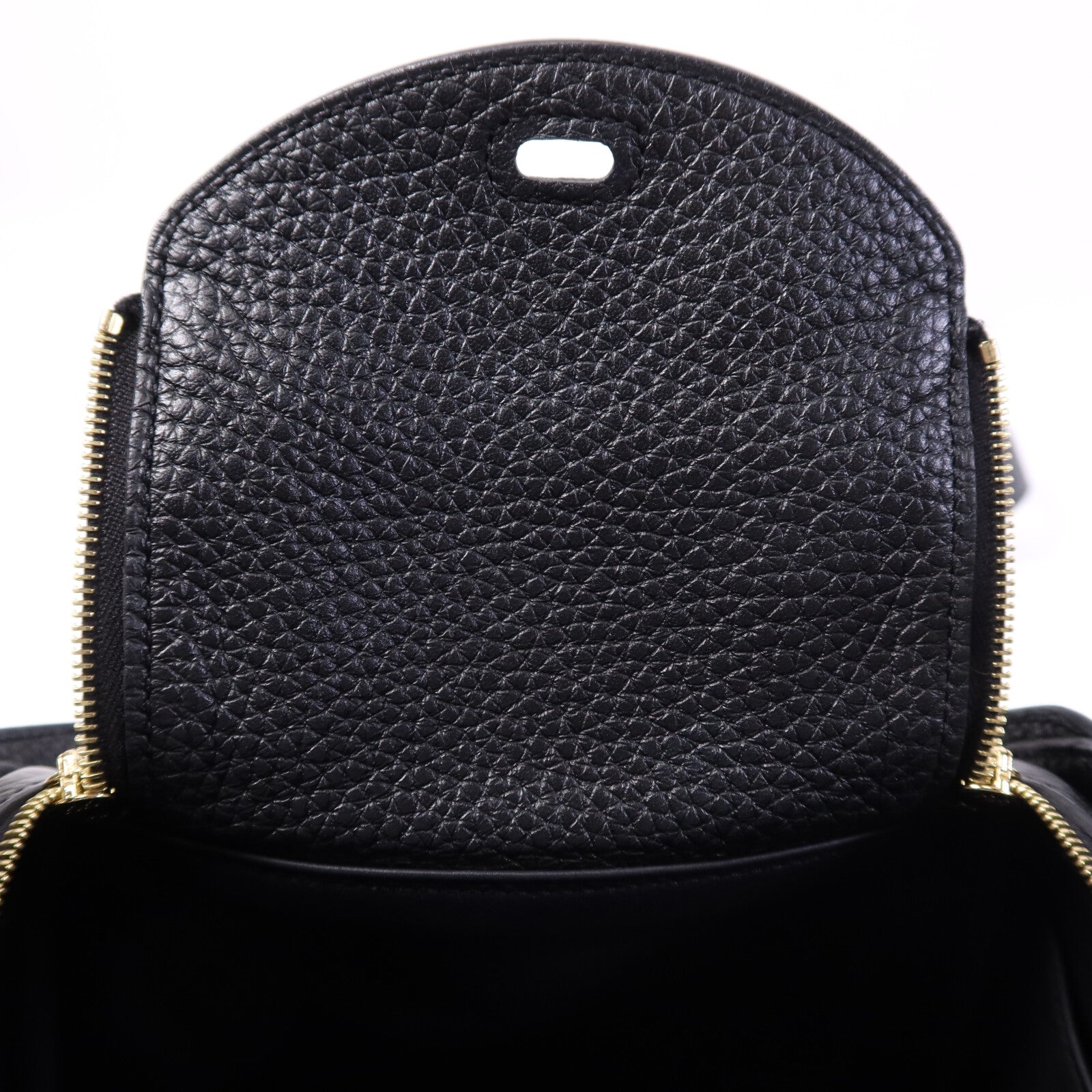 HERMES Clemence皮革Mini Lindy金扣手挽肩背兩用袋Nior