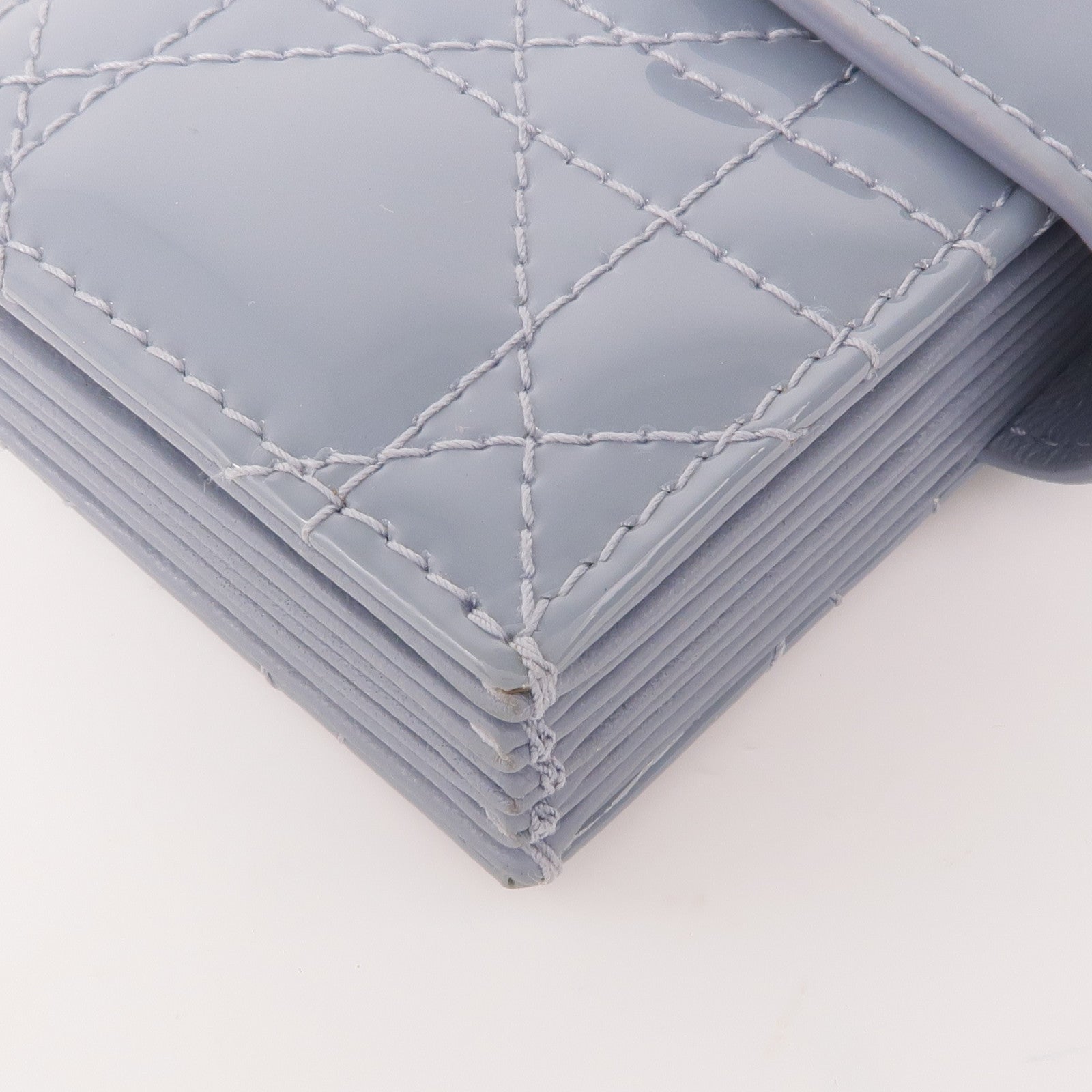 Dior 漆皮皮革Card Case金扣卡片套