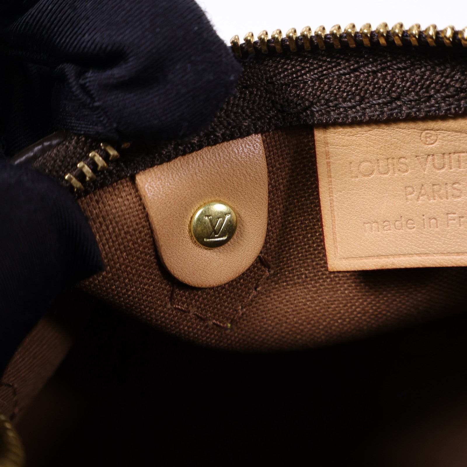 LOUIS VUITTON Monogram Nano Speedy金扣手挽肩背兩用袋棕色