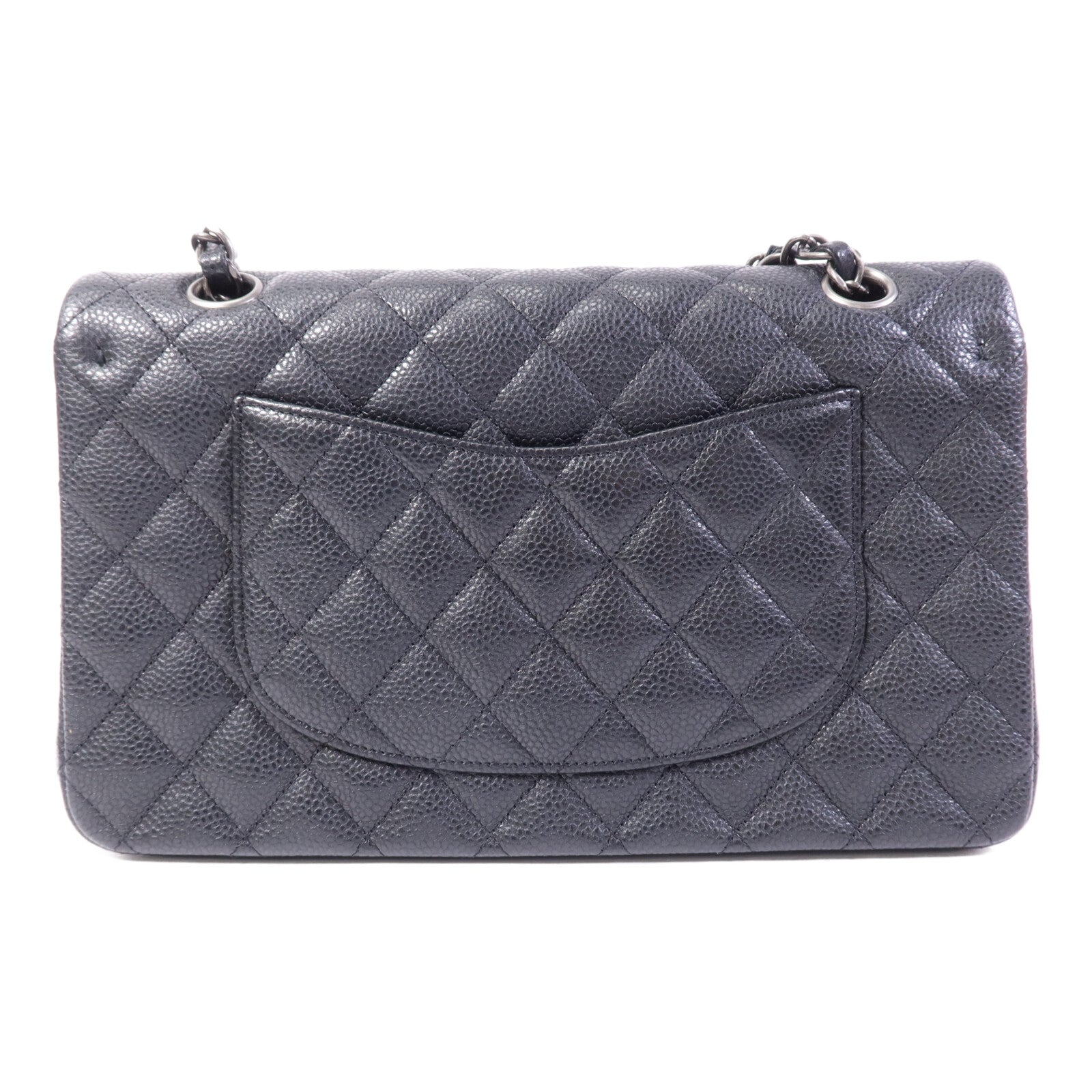 CHANEL 牛皮皮革Classic 25銀扣鏈帶肩背袋