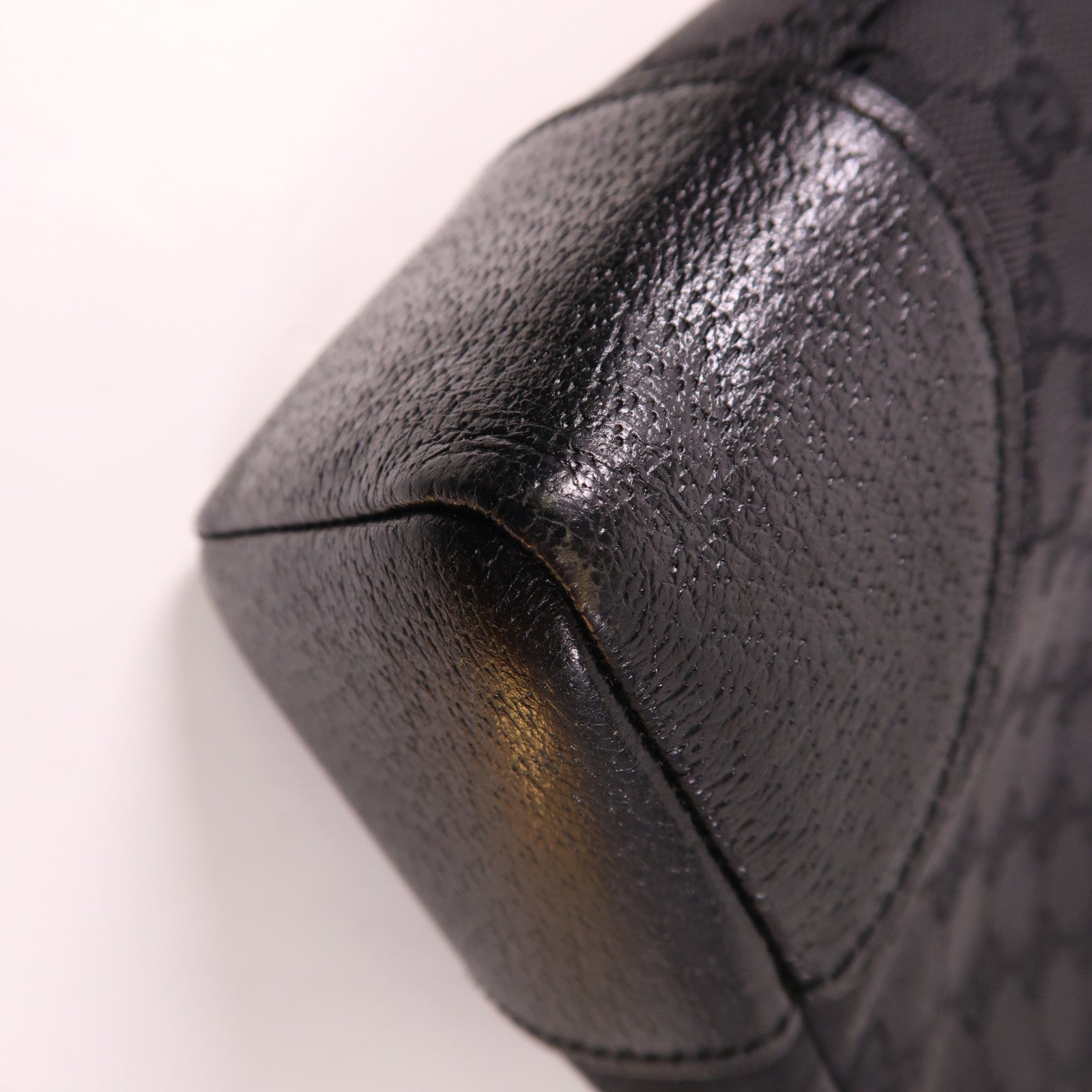 GUCCI 帆布Shoulder Bag銀扣肩背袋