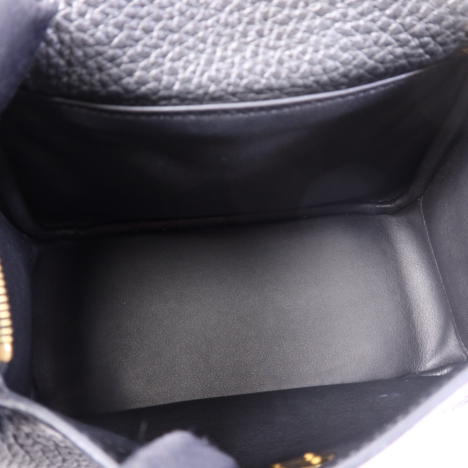 HERMES Clemence皮革Mini Lindy金扣手挽肩背兩用袋Nior