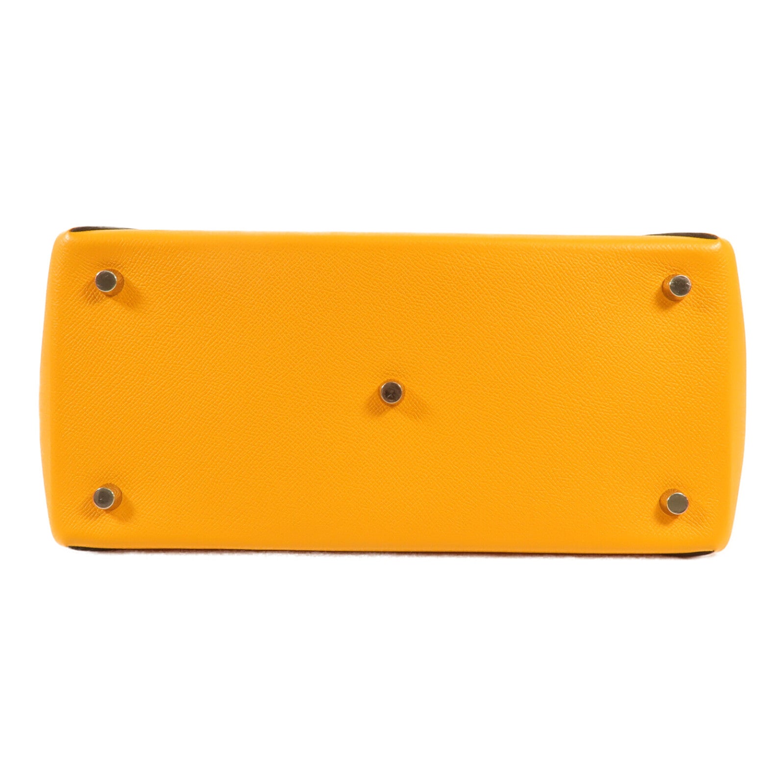 HERMES Epsom皮革Maxibox Cabas 30手挽袋Origan/Jaune D'or