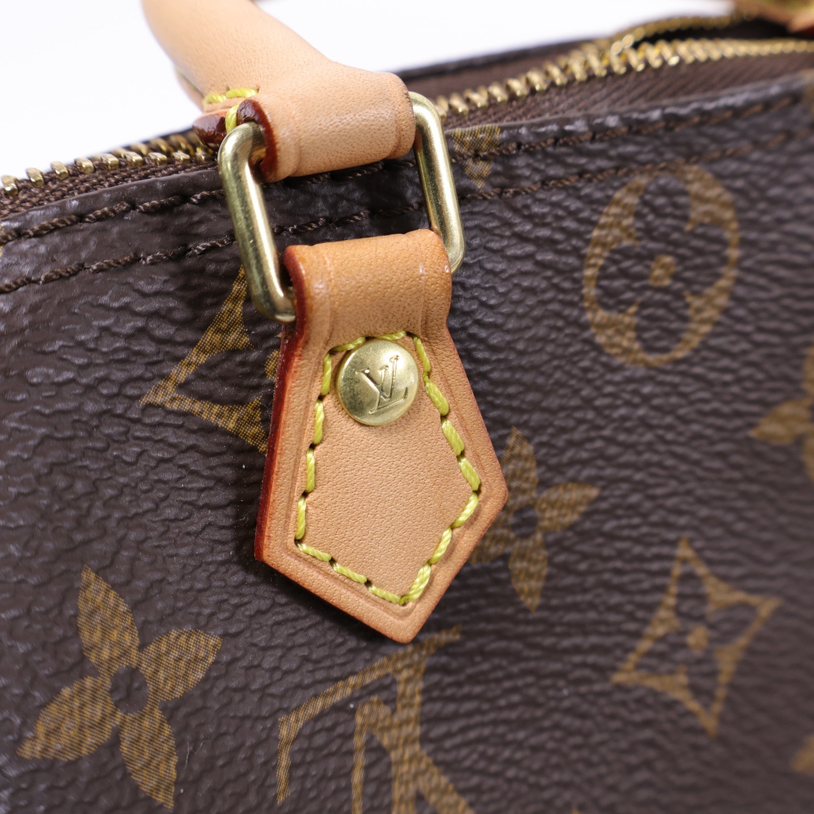 LOUIS VUITTON Monogram Nano Speedy金扣手挽肩背兩用袋棕色